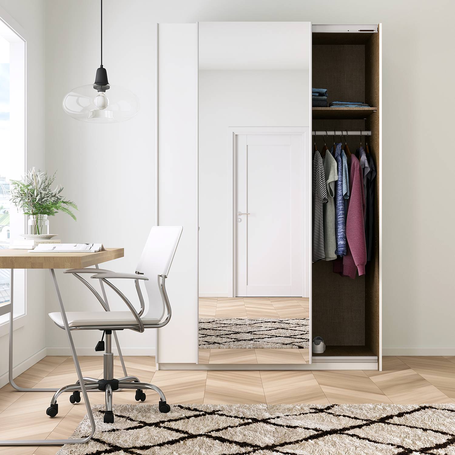 home24 Schwebetürenschrank KiYDOO II
