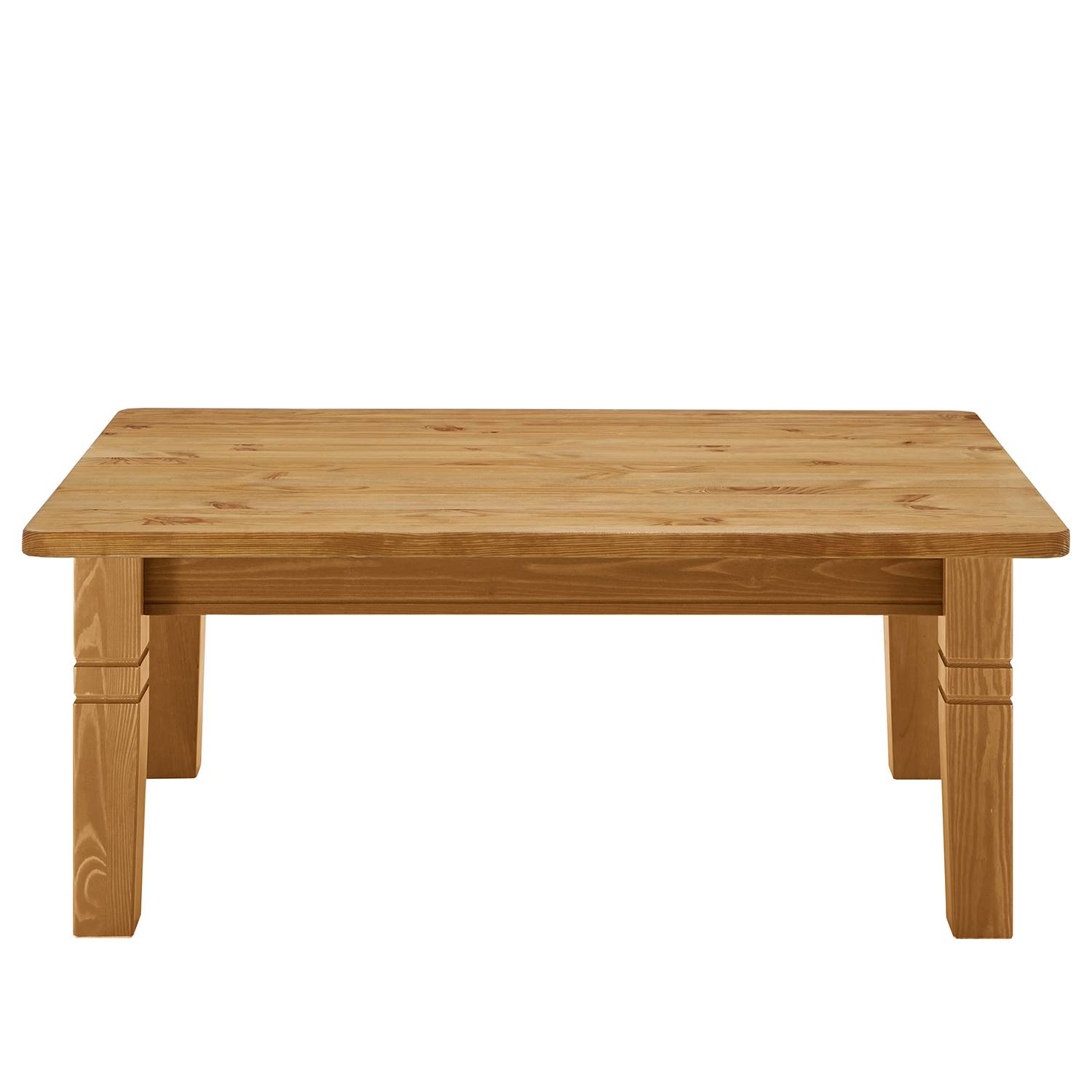 home24 Maison Belfort Couchtisch Bergen Massivholz Kiefer Rechteckig Landhaus 120x46x78 cm (BxHxT)