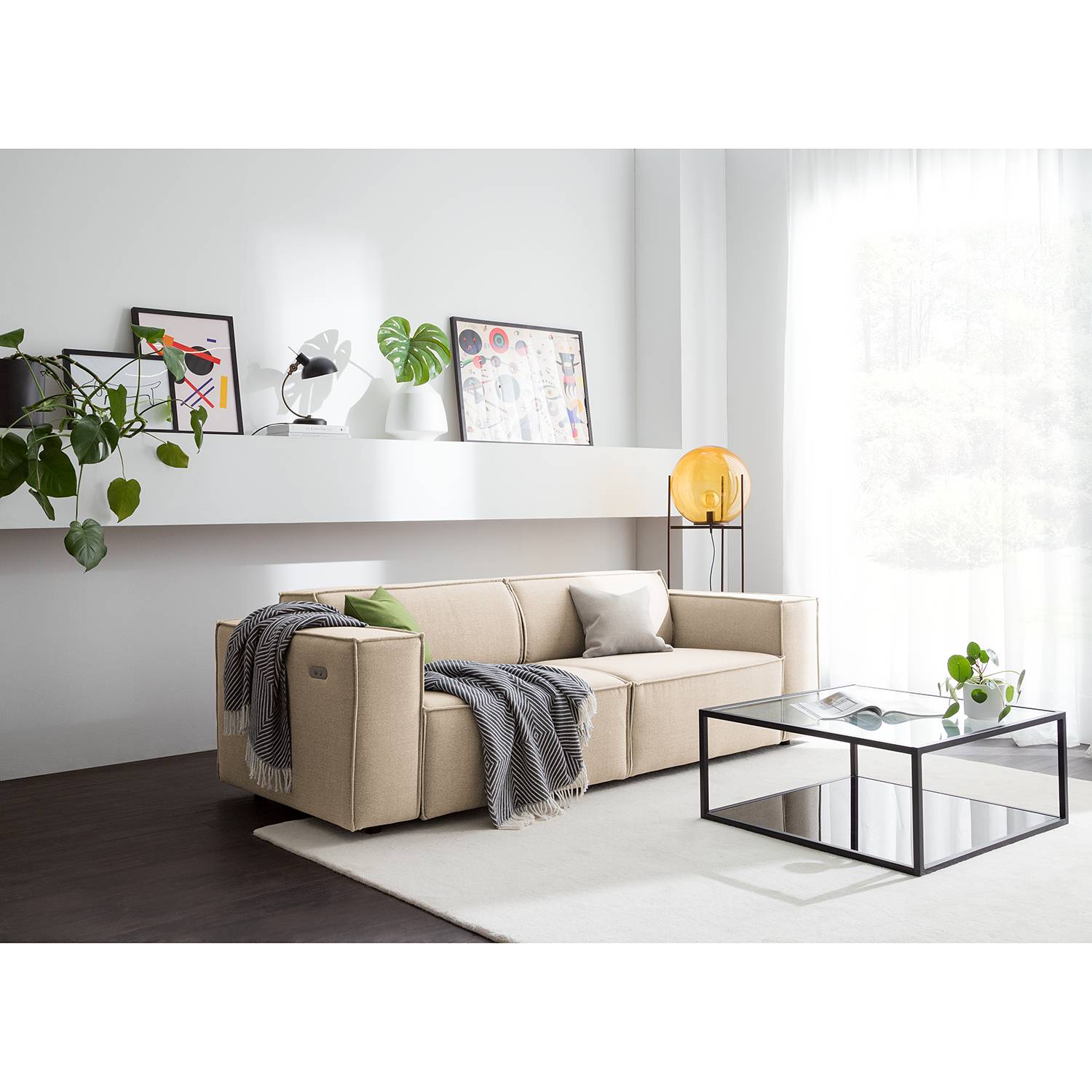 Sofa Kinx (2,5-Sitzer) Webstoff 