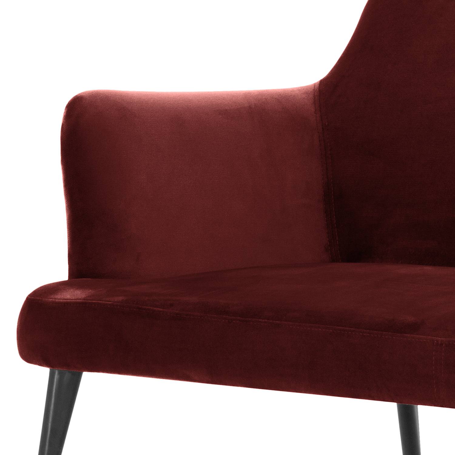 Sofa LESGOR (2-Sitzer) - Samt / Metall