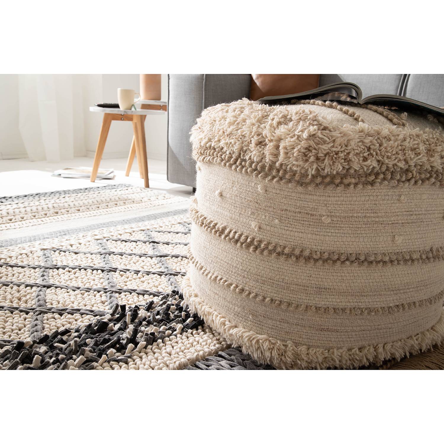 Pouf RAIPURA von TWENTYFOUR