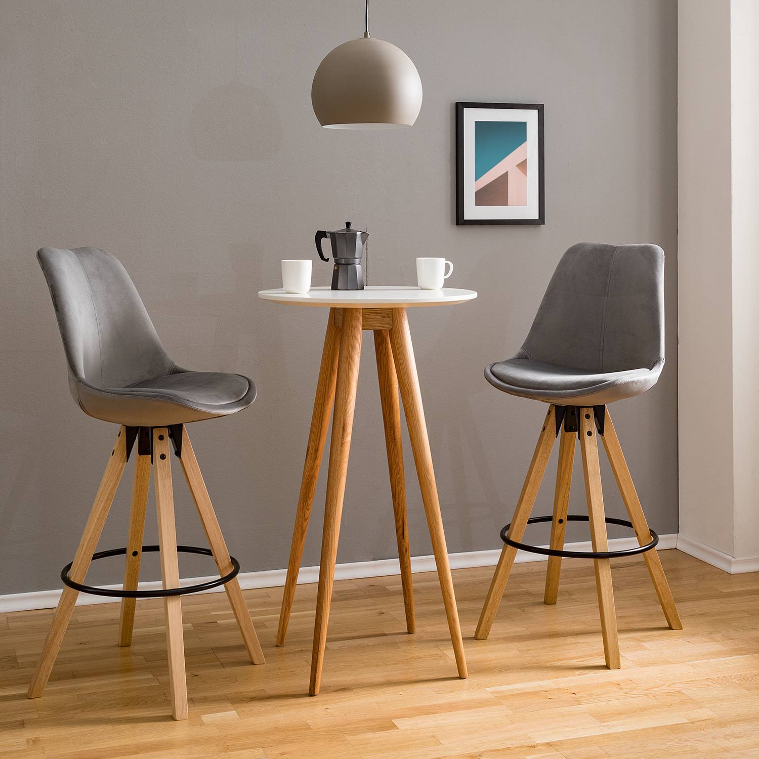 Chaises de bar Aledas (lot de 2)