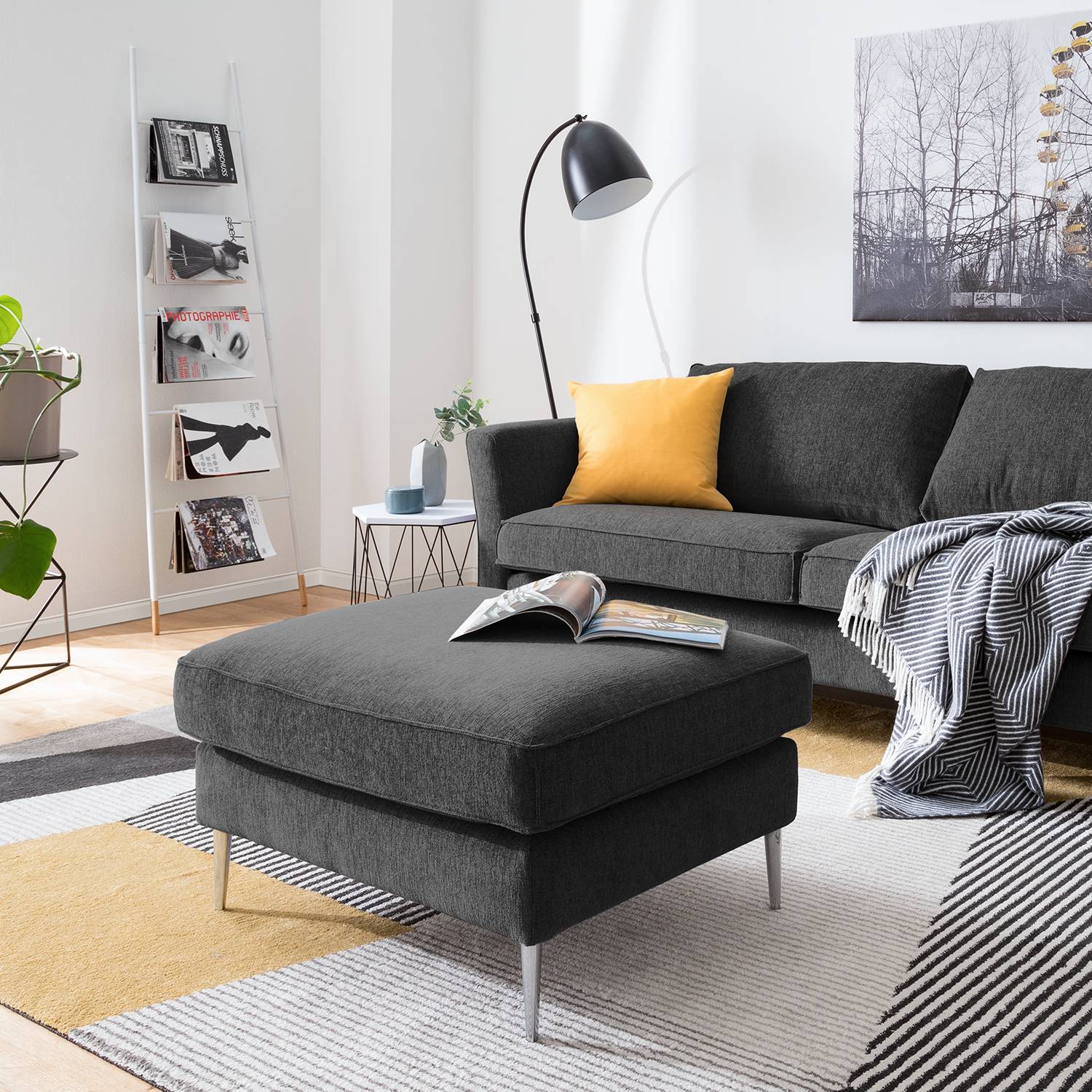 Pouf repose-pieds Mirabela