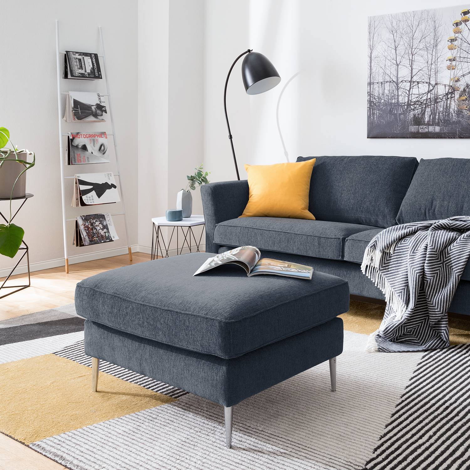 Pouf repose-pieds Mirabela