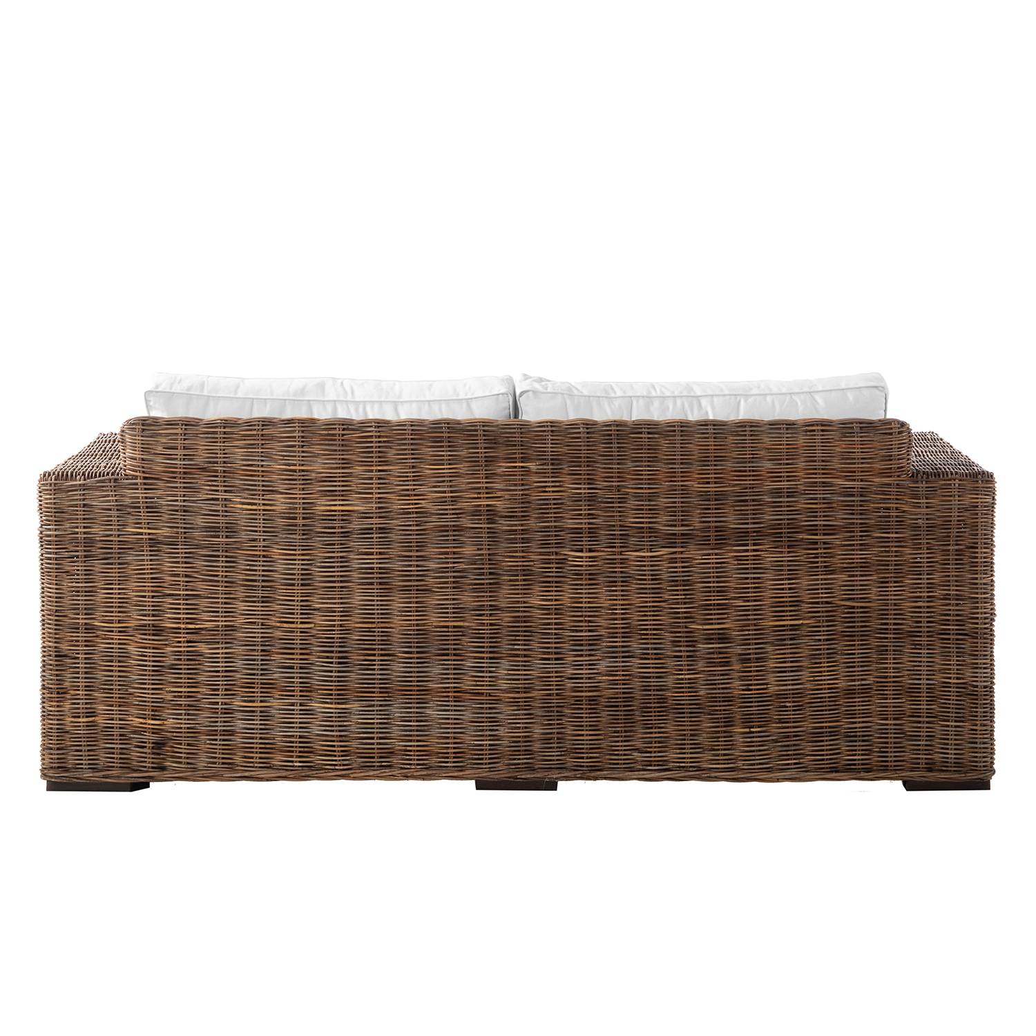 Loungesofa VENDA - Cremeweiß / Braun