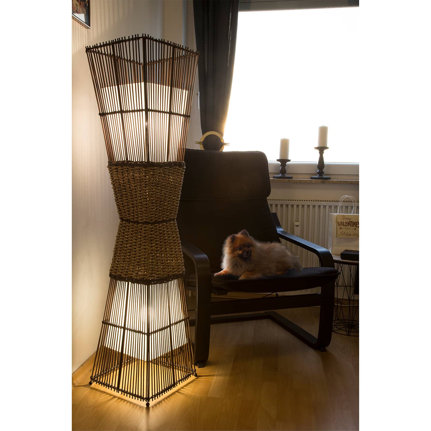 home24 Stehleuchte Bamboo I