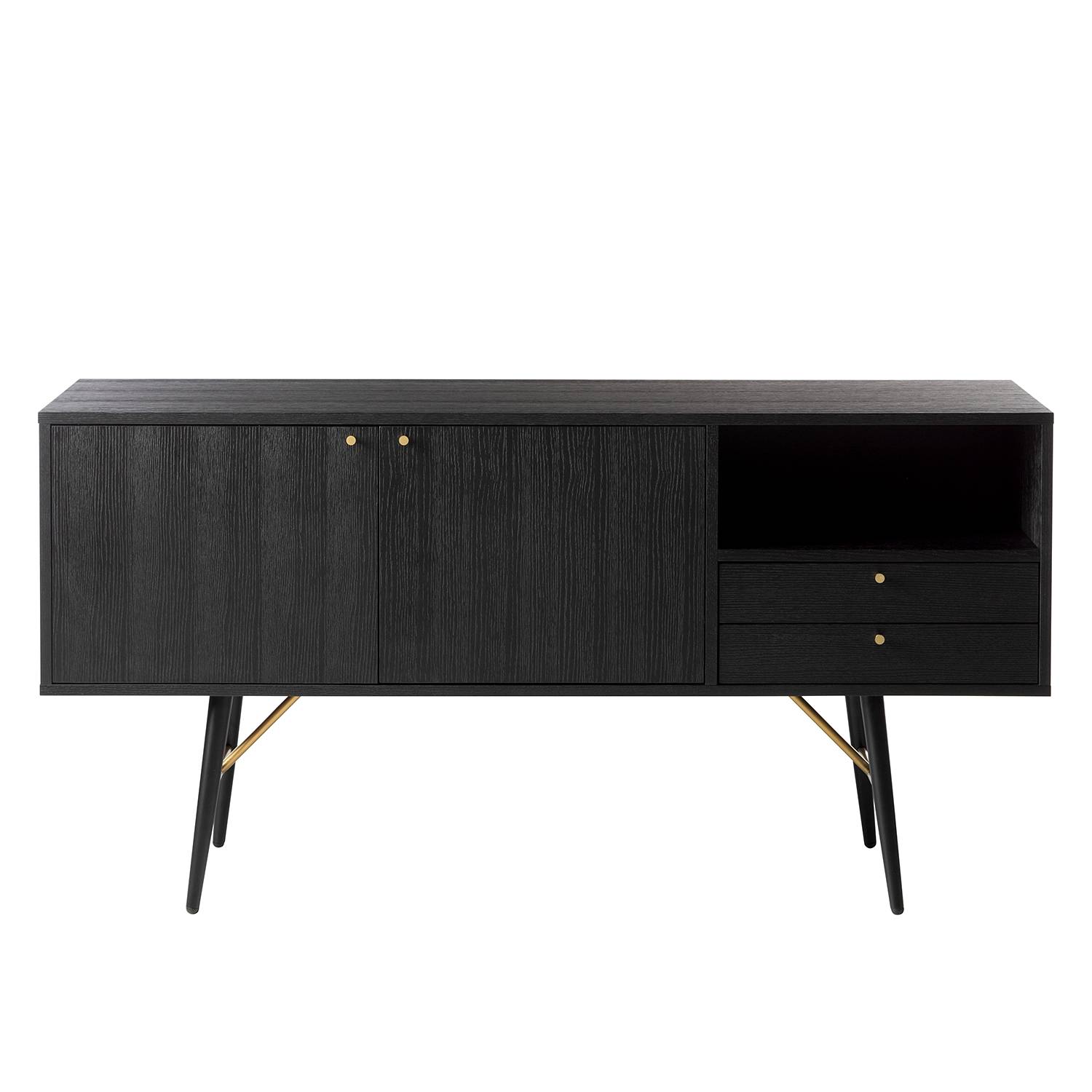Sideboard MOYO - Eiche Schwarz