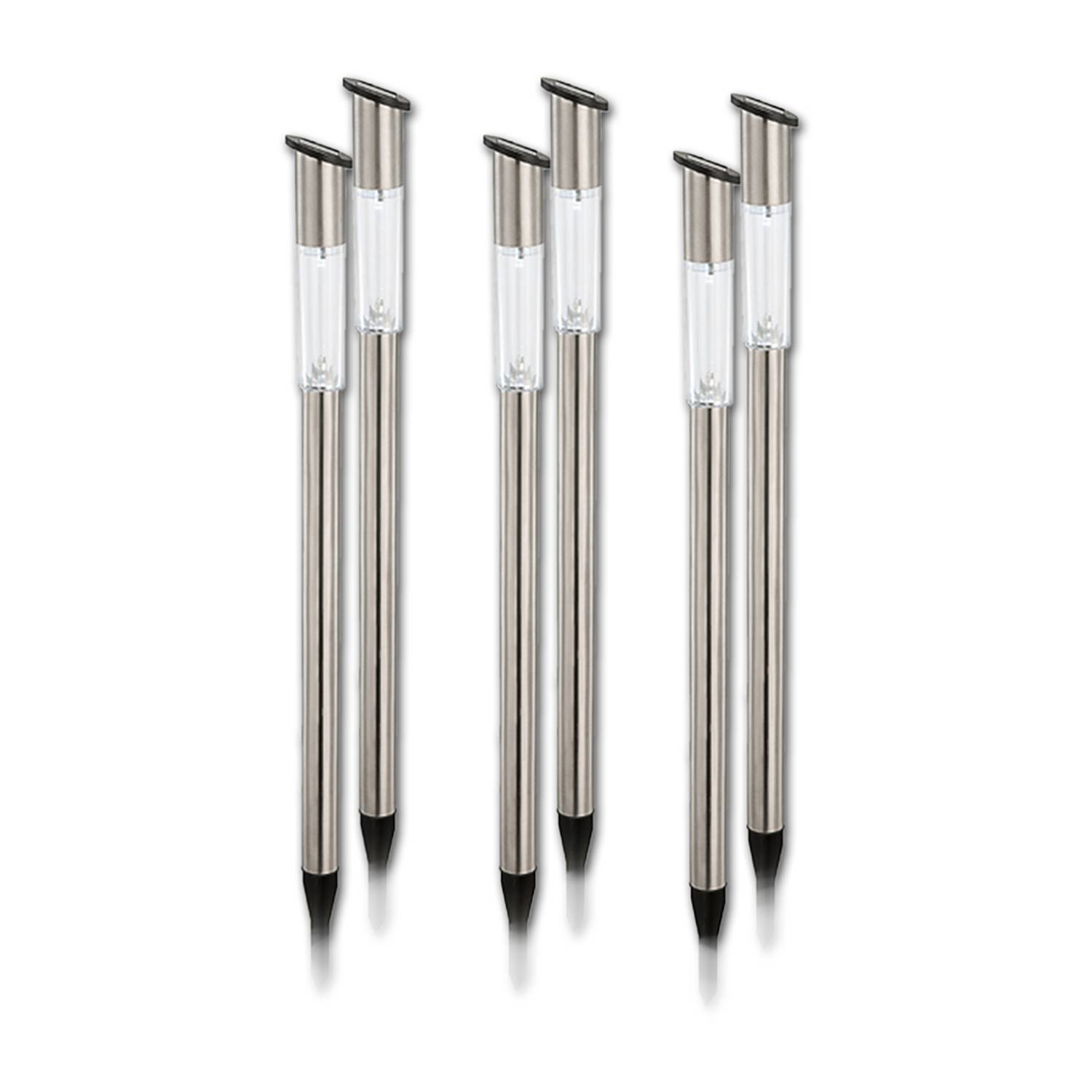 Led Solargrondpen Nizza 6 Delige Set Naeve naeve kopen in de aanbieding