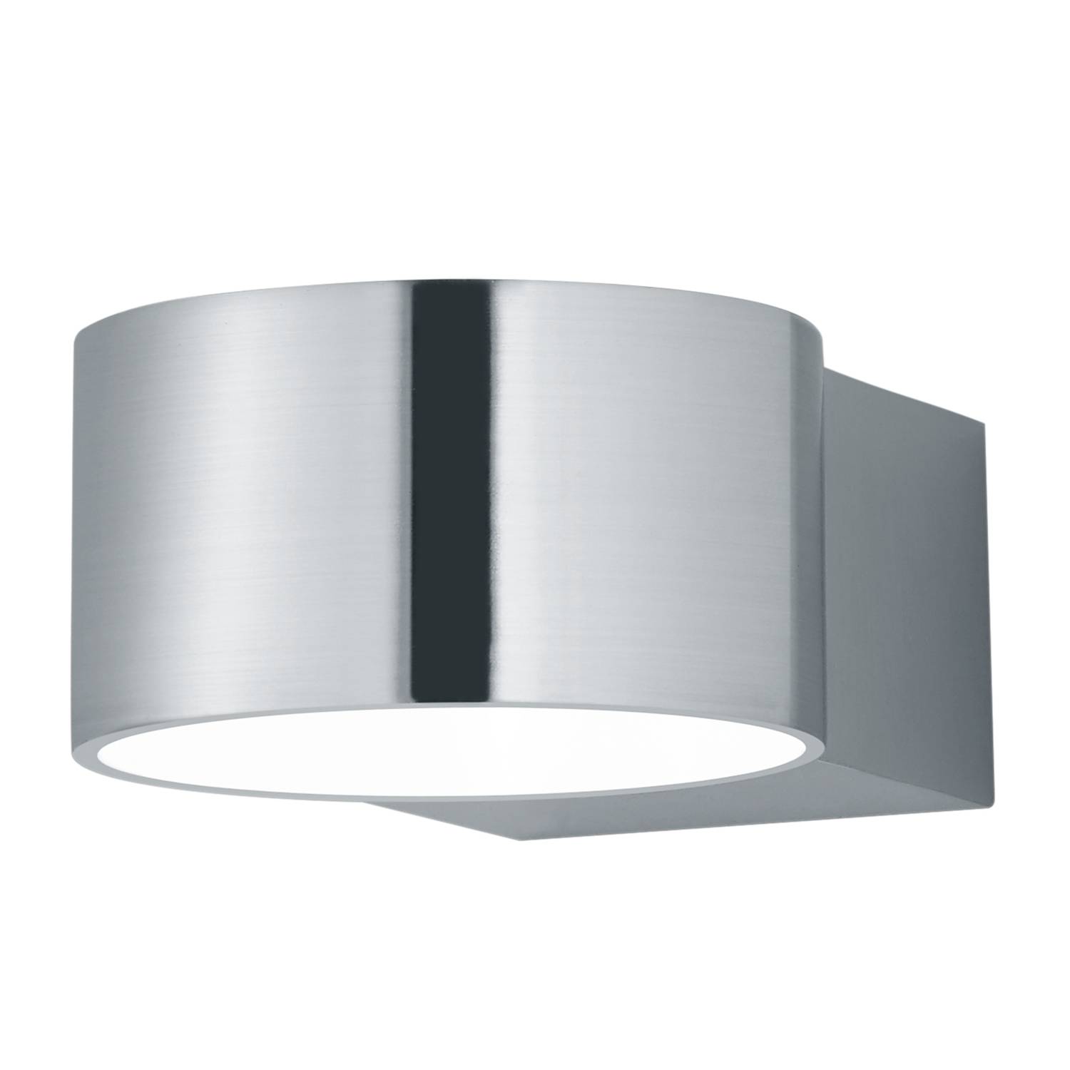 home24 Loistaa LED-Wandleuchten Prata Silber Eisen 1-flammig 4W 11x6x15 cm (BxHxT) inkl. Leuchtmittel