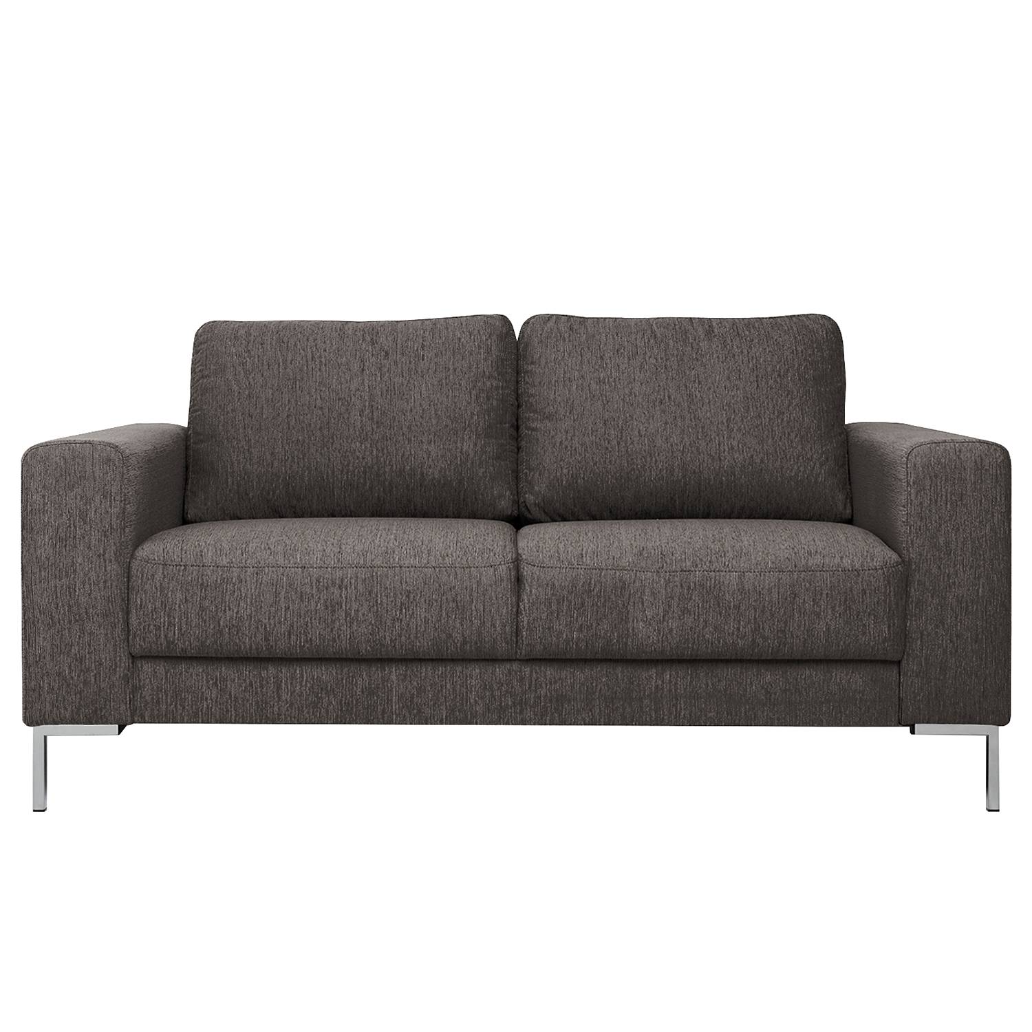 home24 Fredriks Sofa Summer I 2-Sitzer Dunkelgrau Strukturstoff 170x90x90 cm