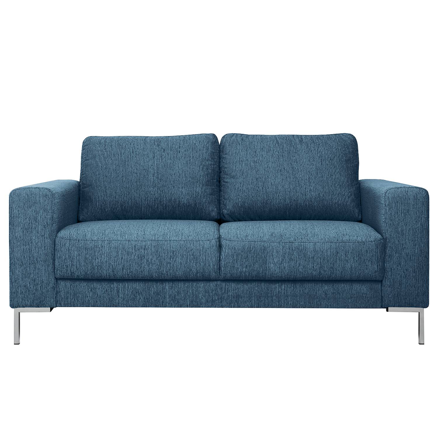 home24 Fredriks Sofa Summer I 2-Sitzer Jeansblau Strukturstoff 170x90x90 cm
