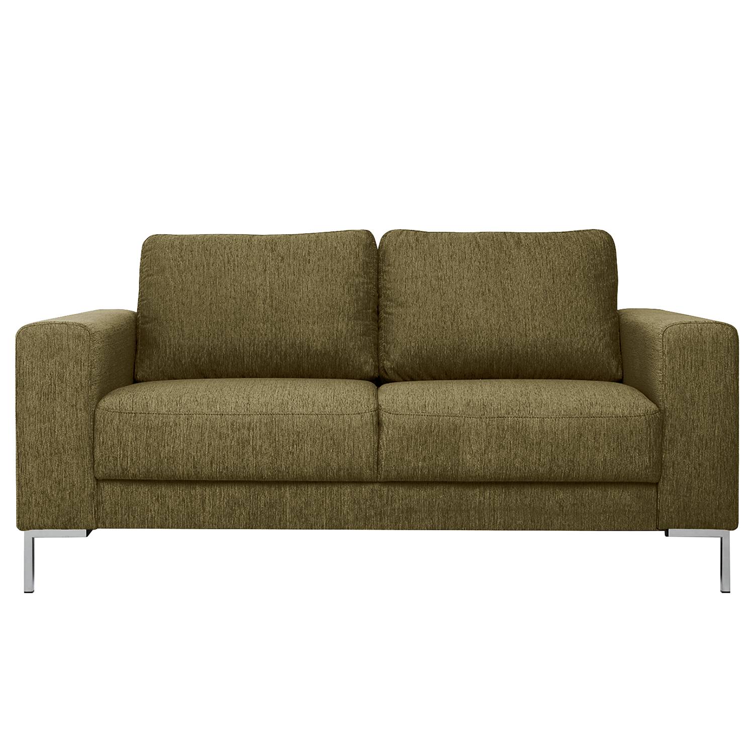 home24 Fredriks Sofa Summer I 2-Sitzer Olivgrün Strukturstoff 170x90x90 cm