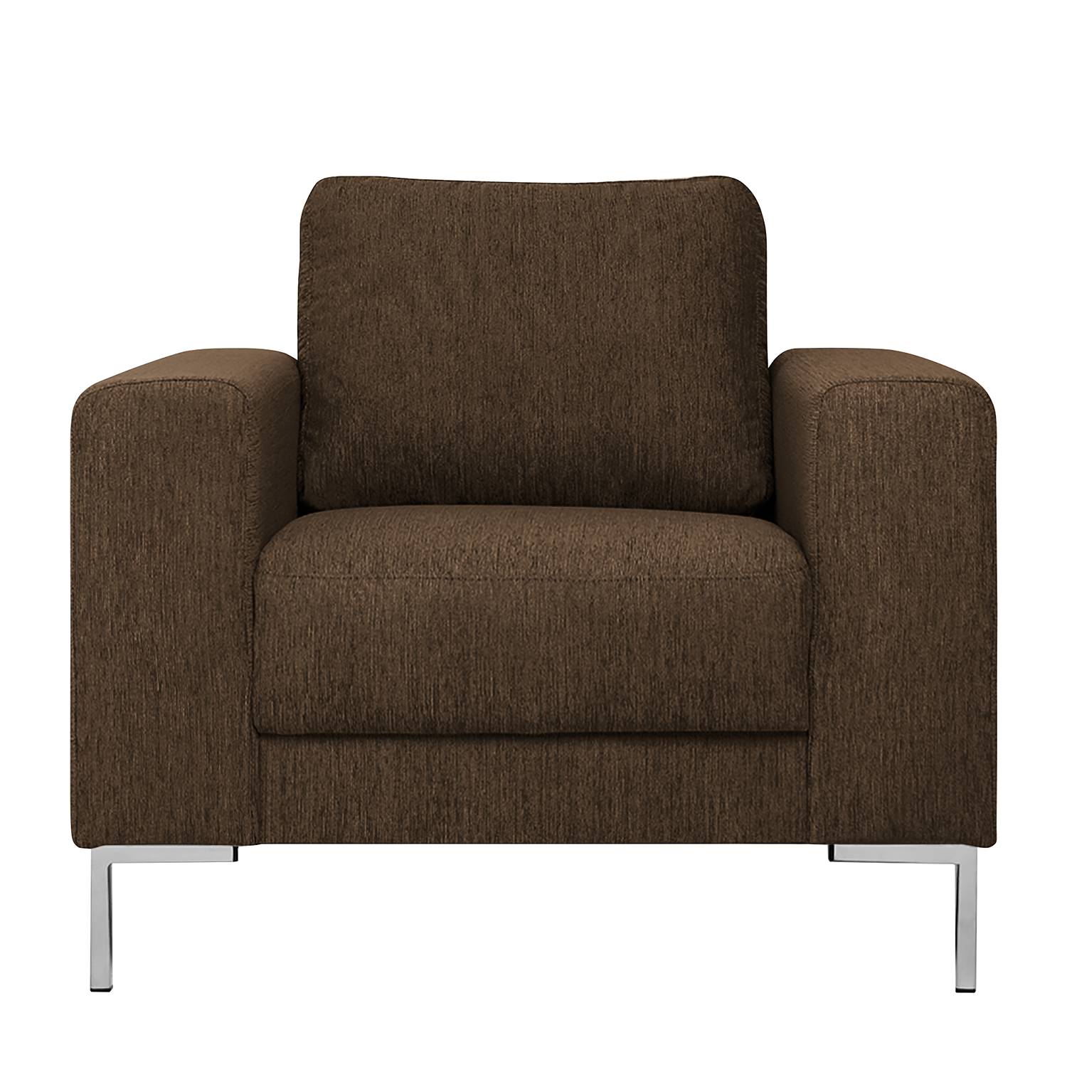 home24 Fredriks Sessel Summer I Pepper Strukturstoff 95x90x90 cm (BxHxT)