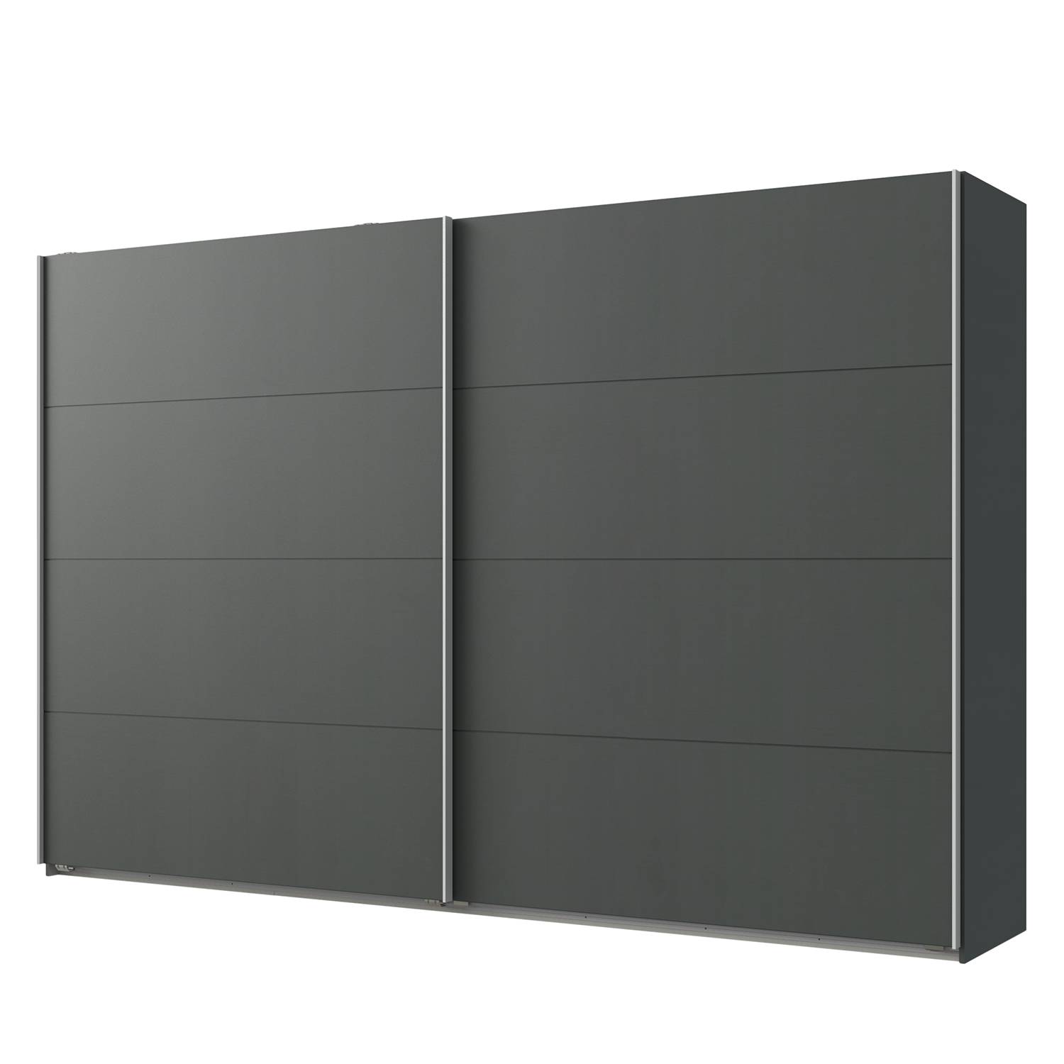 home24 Wimex Schwebetürenschrank Easy Plus II Graphit 225x210x65 cm (BxHxT) Spanplatte Modern
