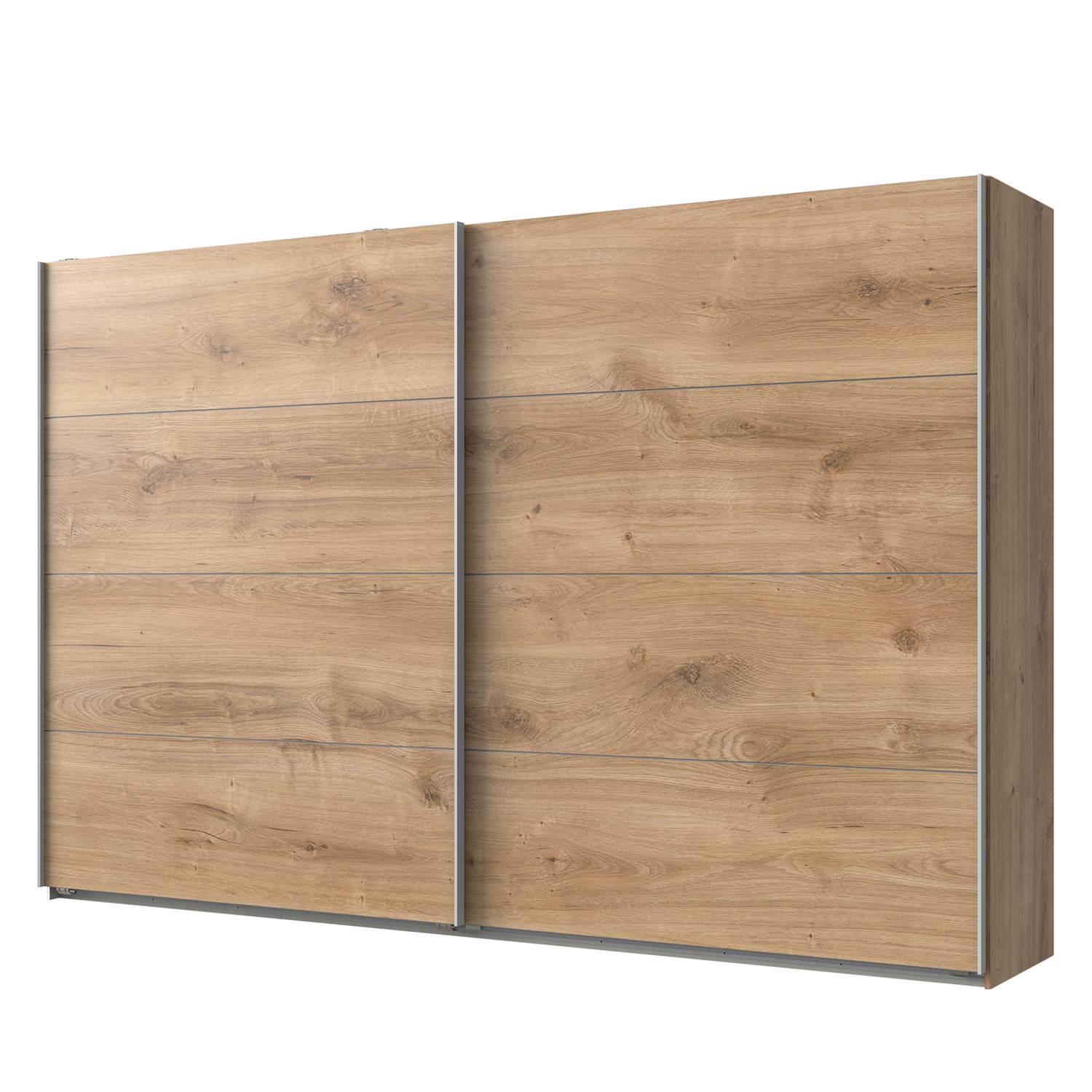 home24 Wimex Schwebetürenschrank Easy Plus II Plankeneiche Dekor 225x210x65 cm (BxHxT) Spanplatte Modern
