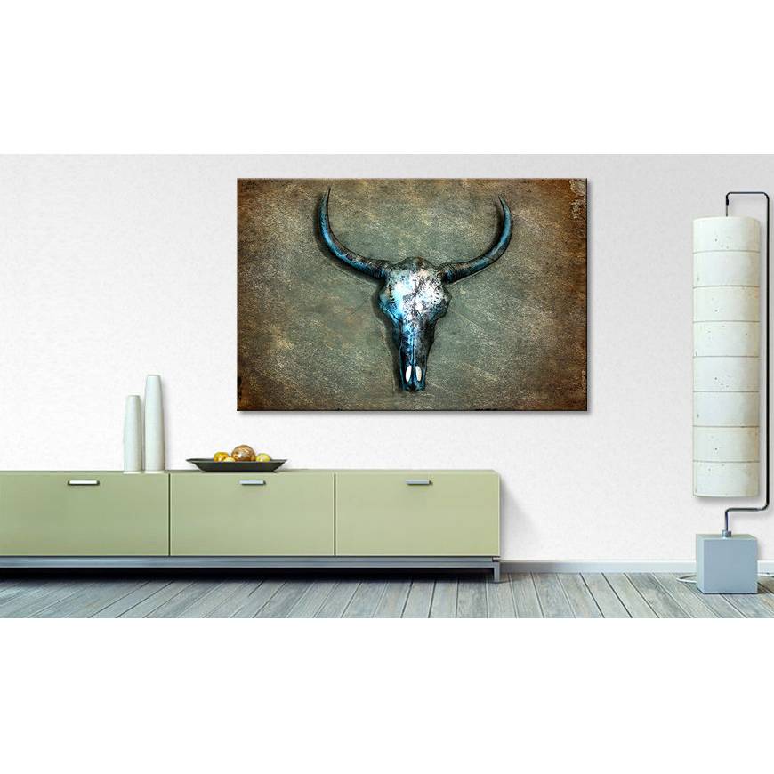 Image of Impression sur toile Buffalo Skull 000000001000130129