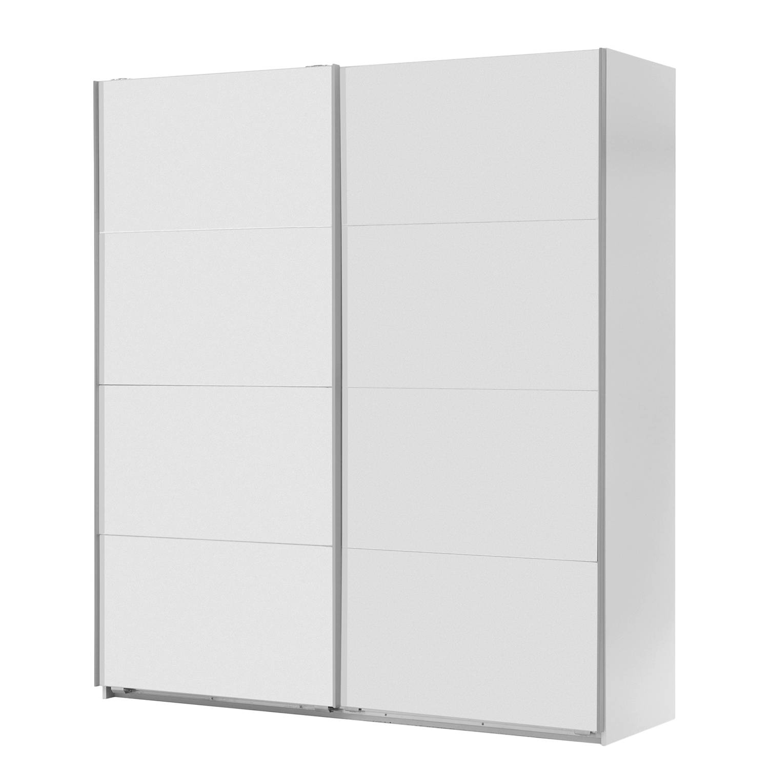 home24 Wimex Schwebetürenschrank Easy Plus II Weiß 135x210x65 cm (BxHxT) Spanplatte Modern