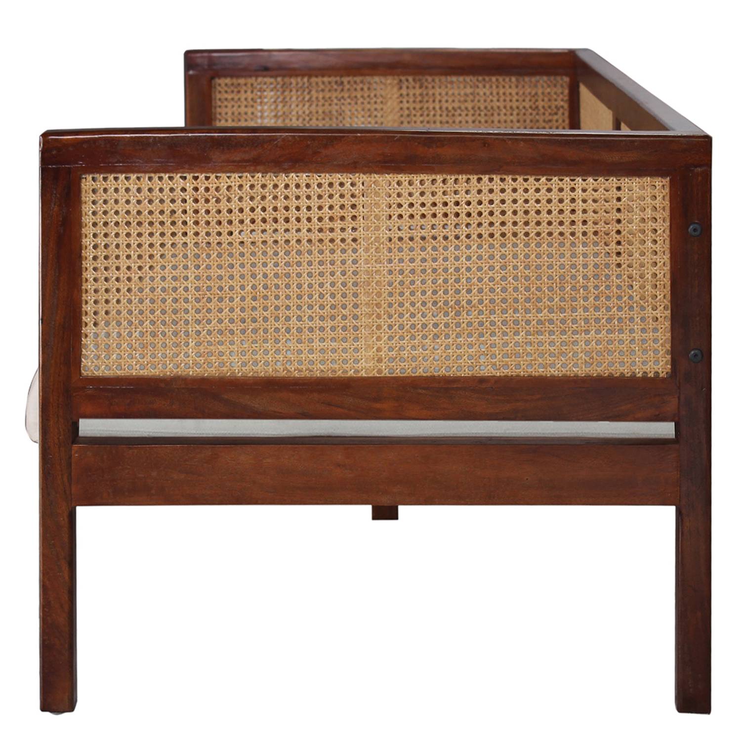Sofa CONTRE (2,5-Sitzer) - Rattan / Baumwolle