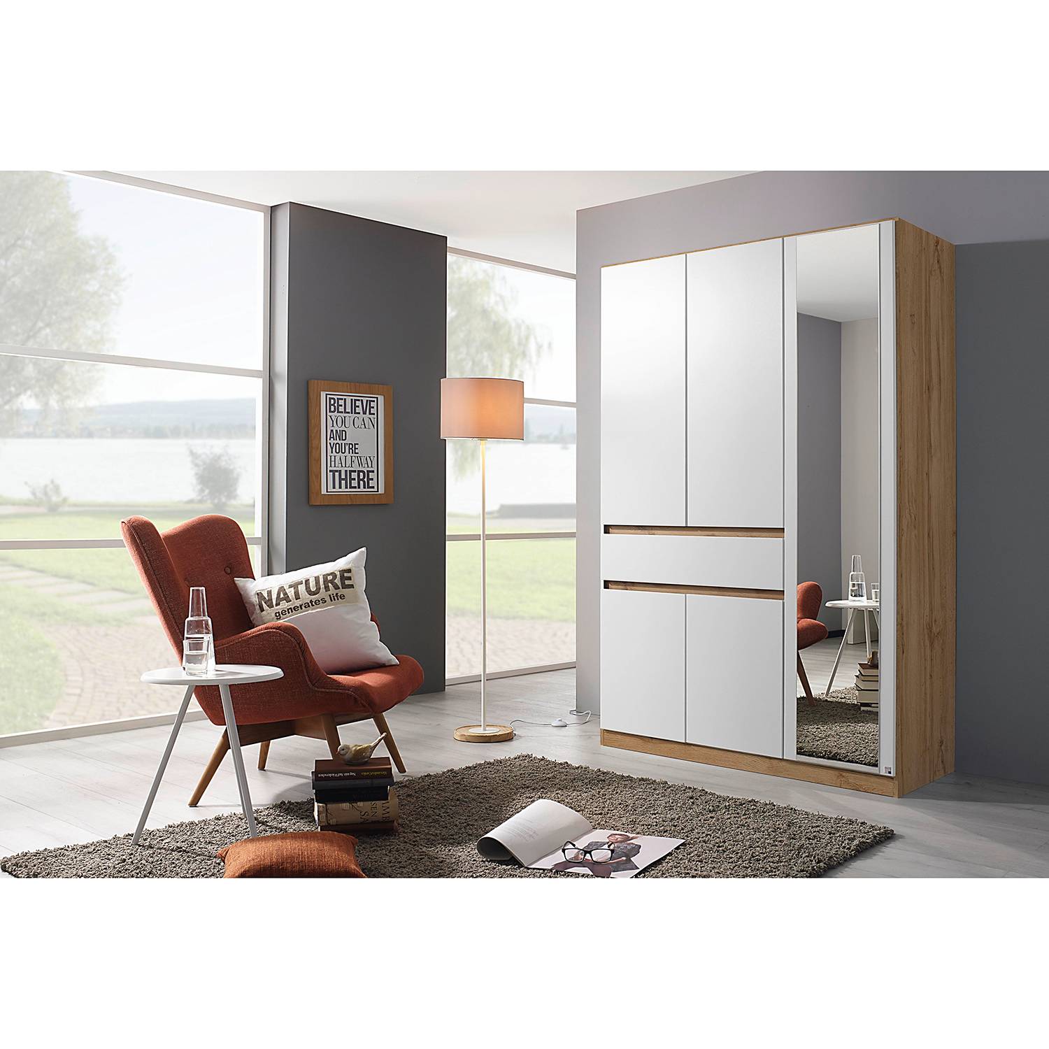 home24 Drehtürenschrank Tübingen