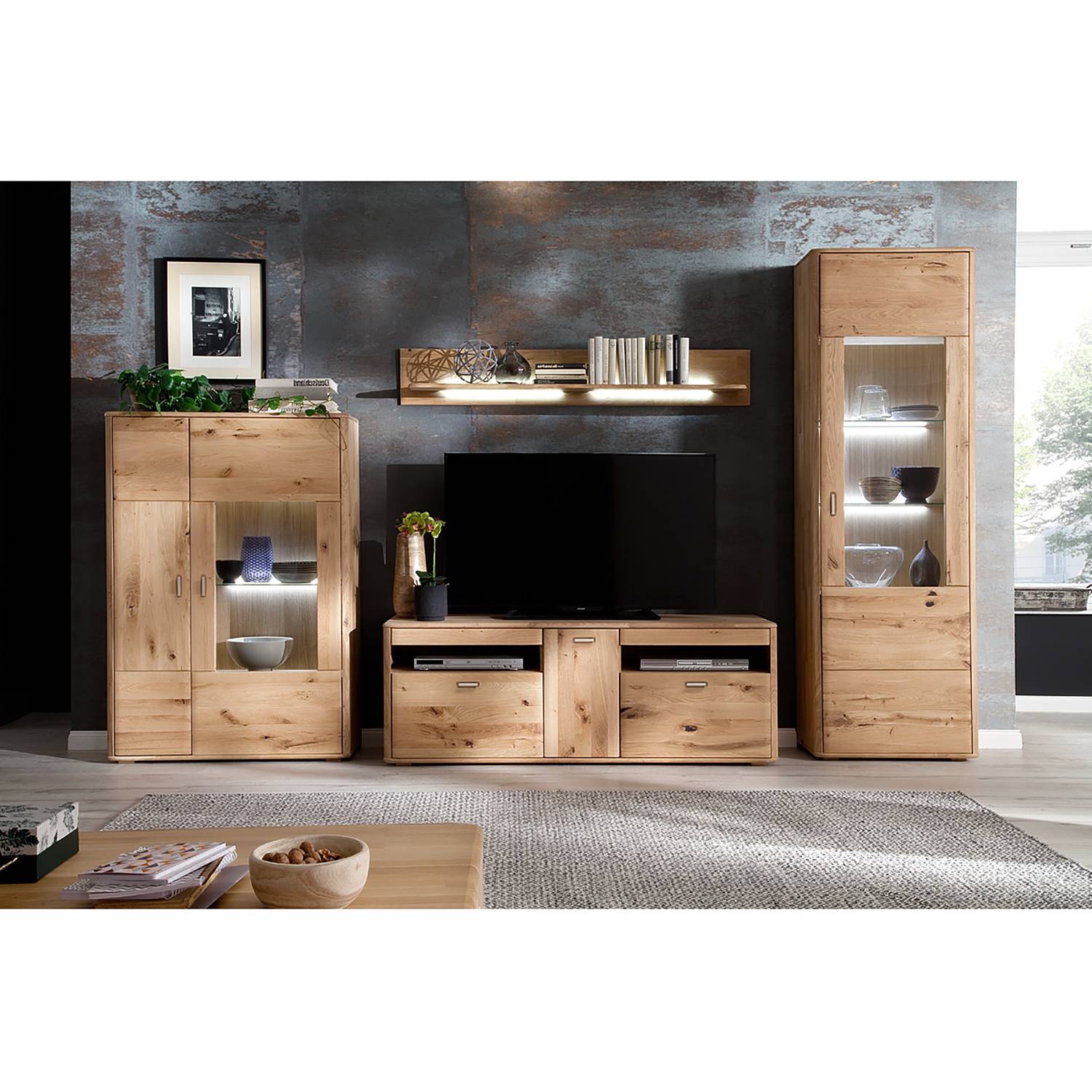 Staande Vitrinekast Forge Naturoo naturoo kopen in de aanbieding Staande Vitrinekast Forge Naturoo naturoo kopen in de aanbieding