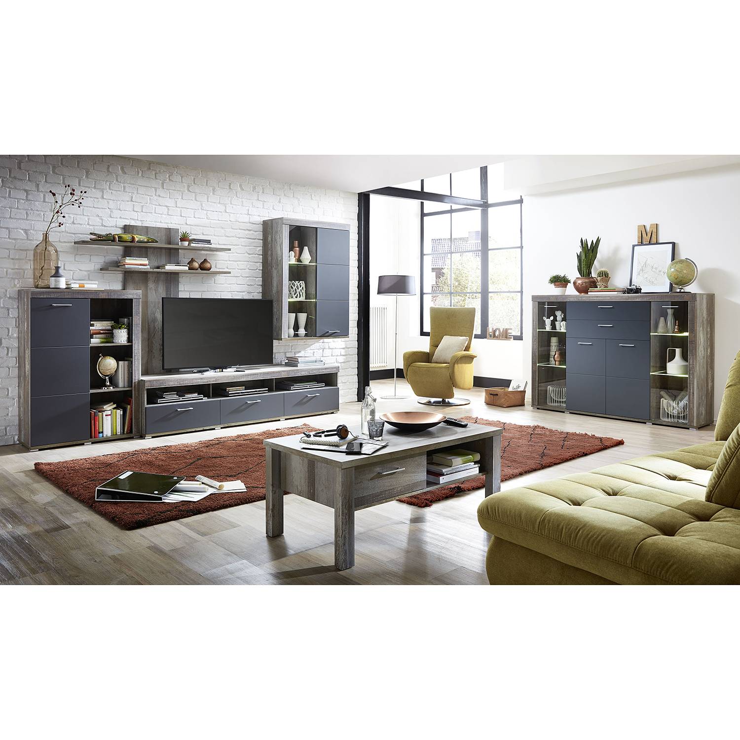 home24 Wohnwand Polis I (4-teilig)