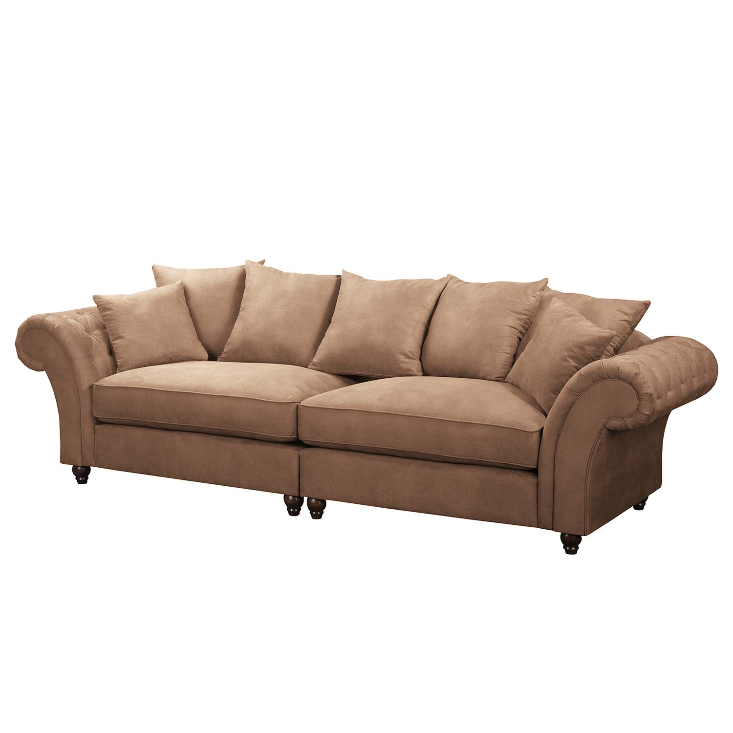home24 Maison Belfort Bigsofa Pacoa Latte Macchiato Microfaser 294x90x93 cm