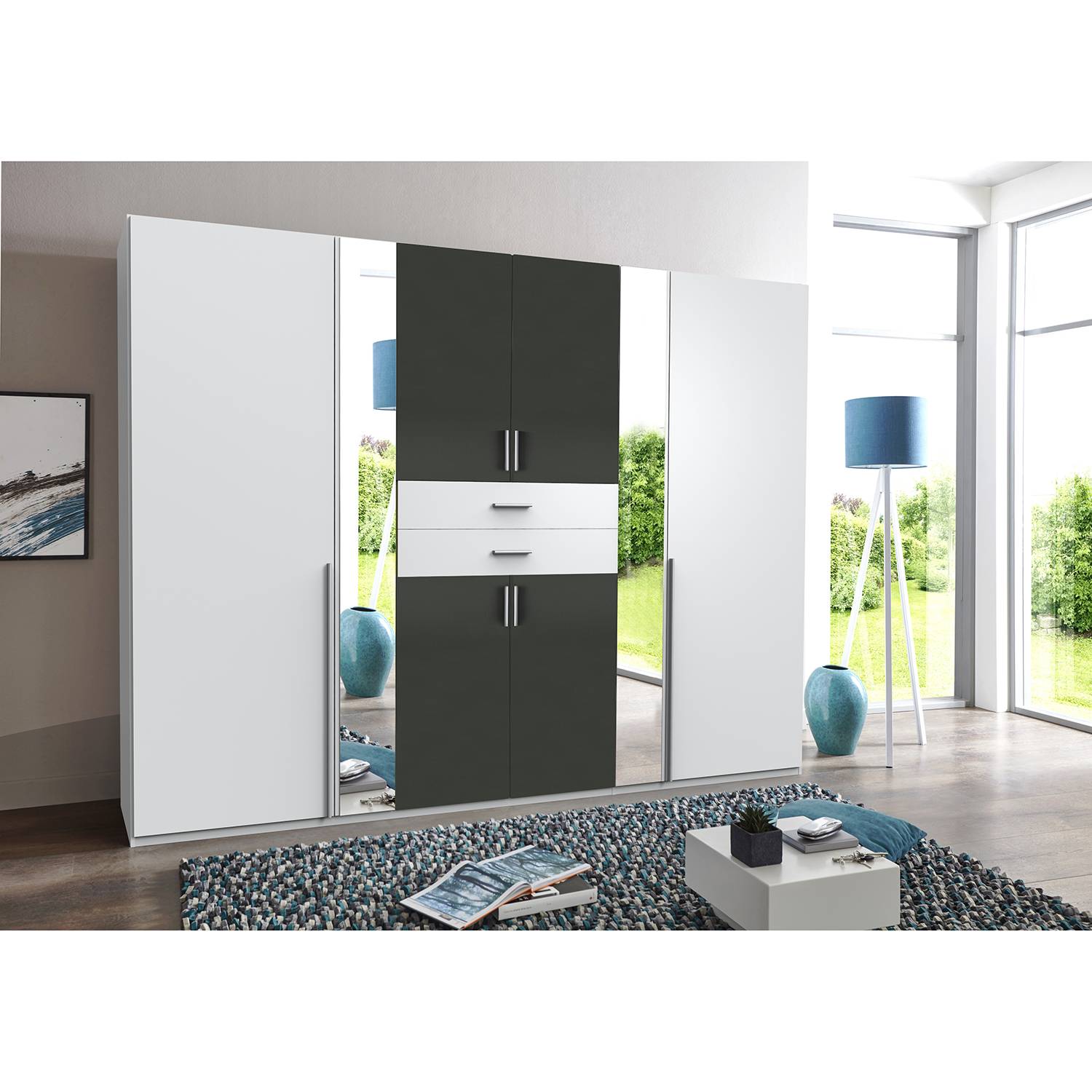 home24 Drehtürenschrank Vanea