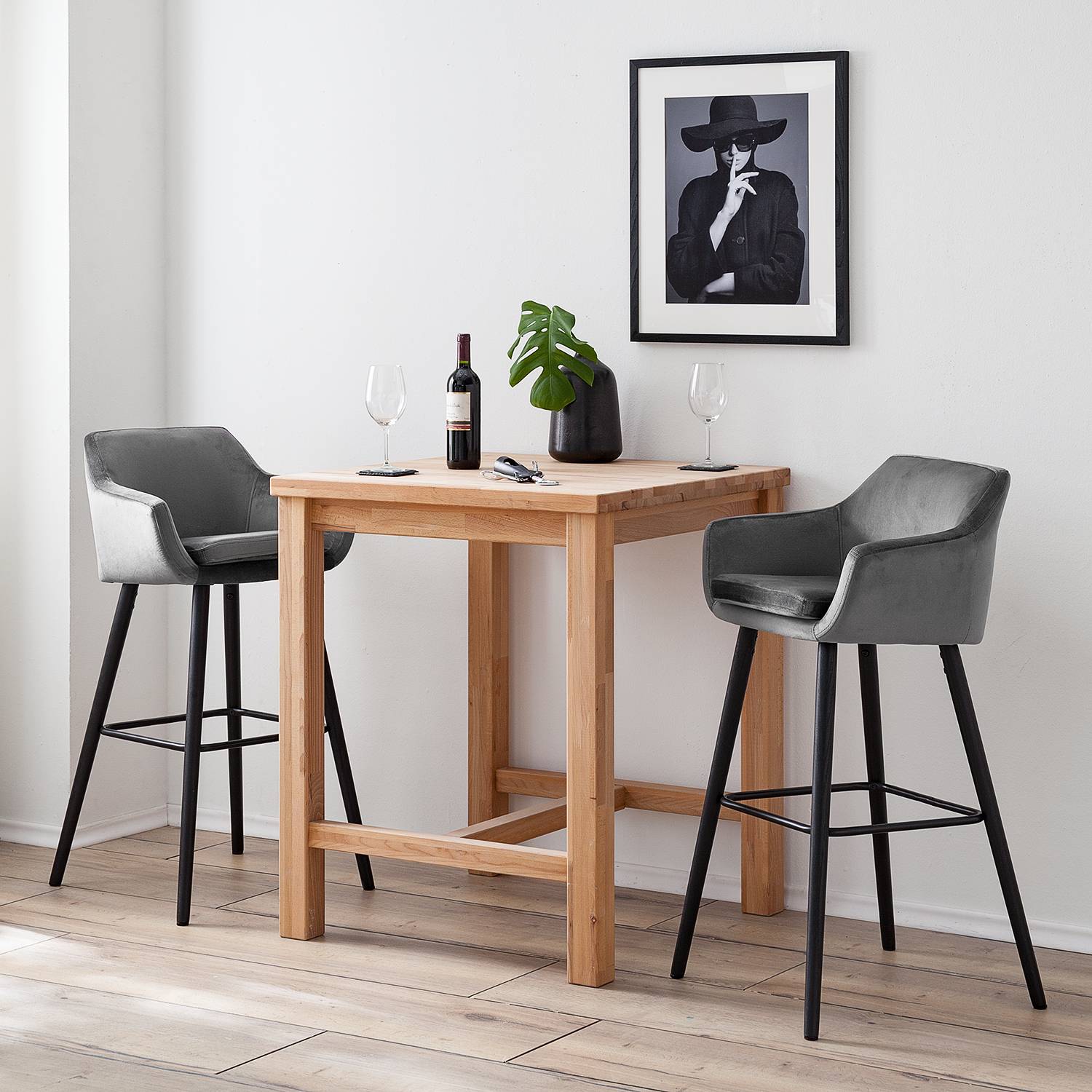 Chaises de bar Nicholas III (lot de 2)