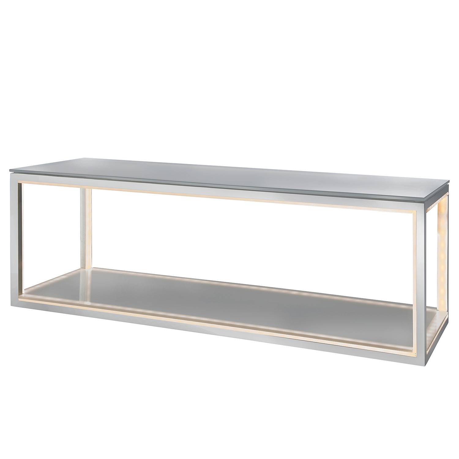 LED Wandregal Delux Glas Aluminium | home24.at LED Wandregal Delux Glas Aluminium | home24.at
