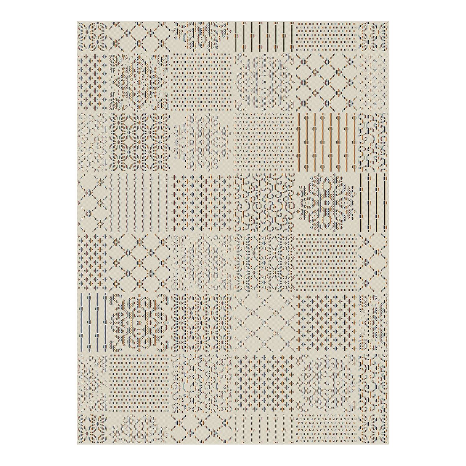 Laagpolig Vloerkleed Downtown Top Square top square kopen in de aanbieding