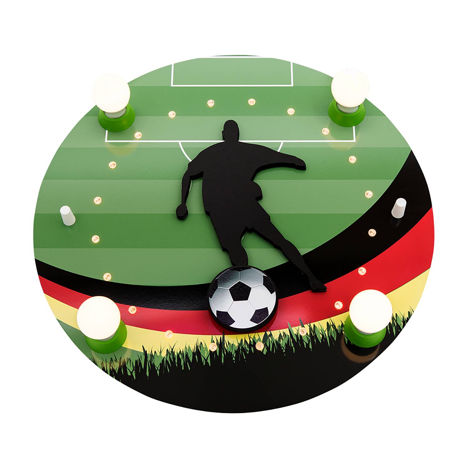 home24 LED-Deckenleuchte WM Fussballer