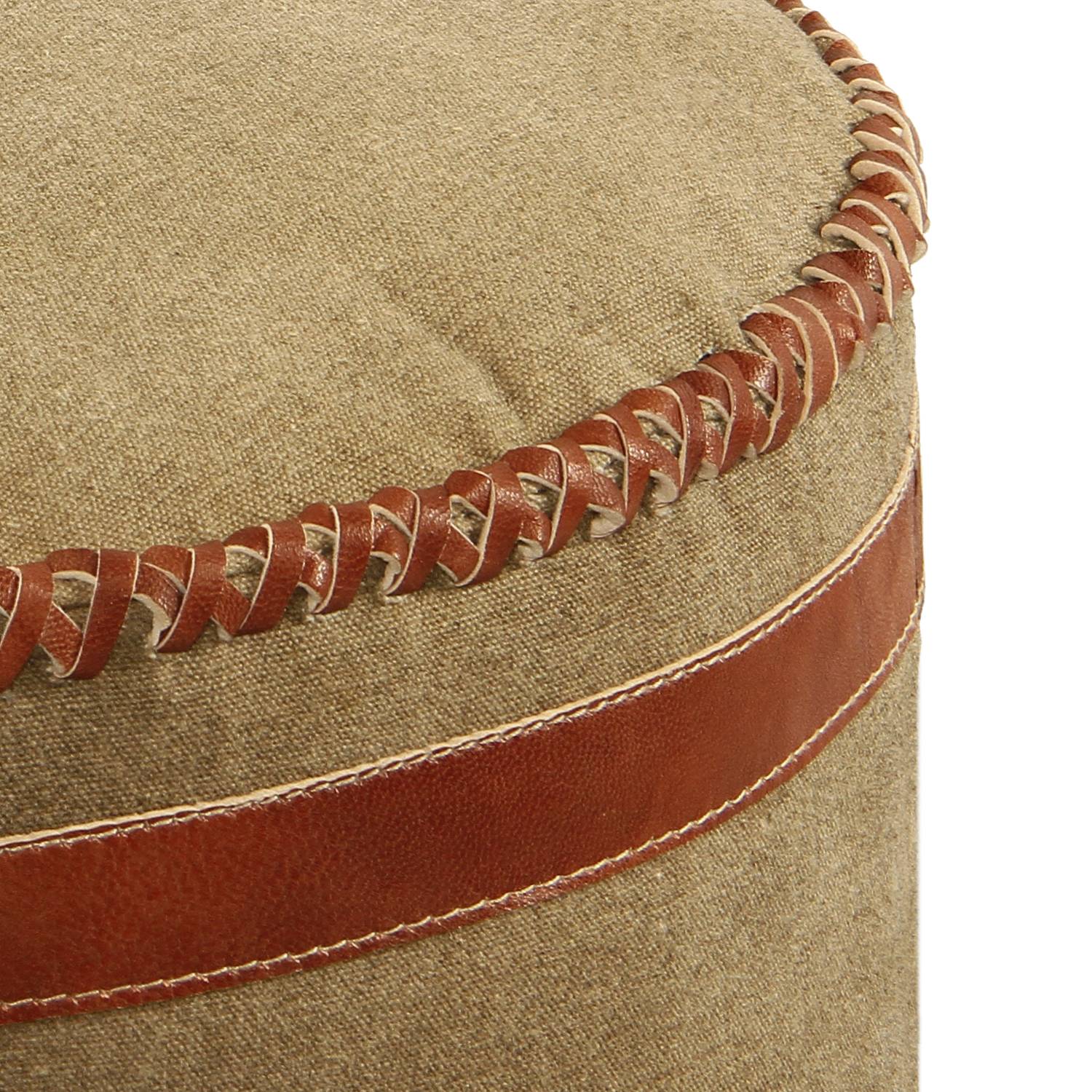 Pouf CHERMSIDE - Beige / Braun