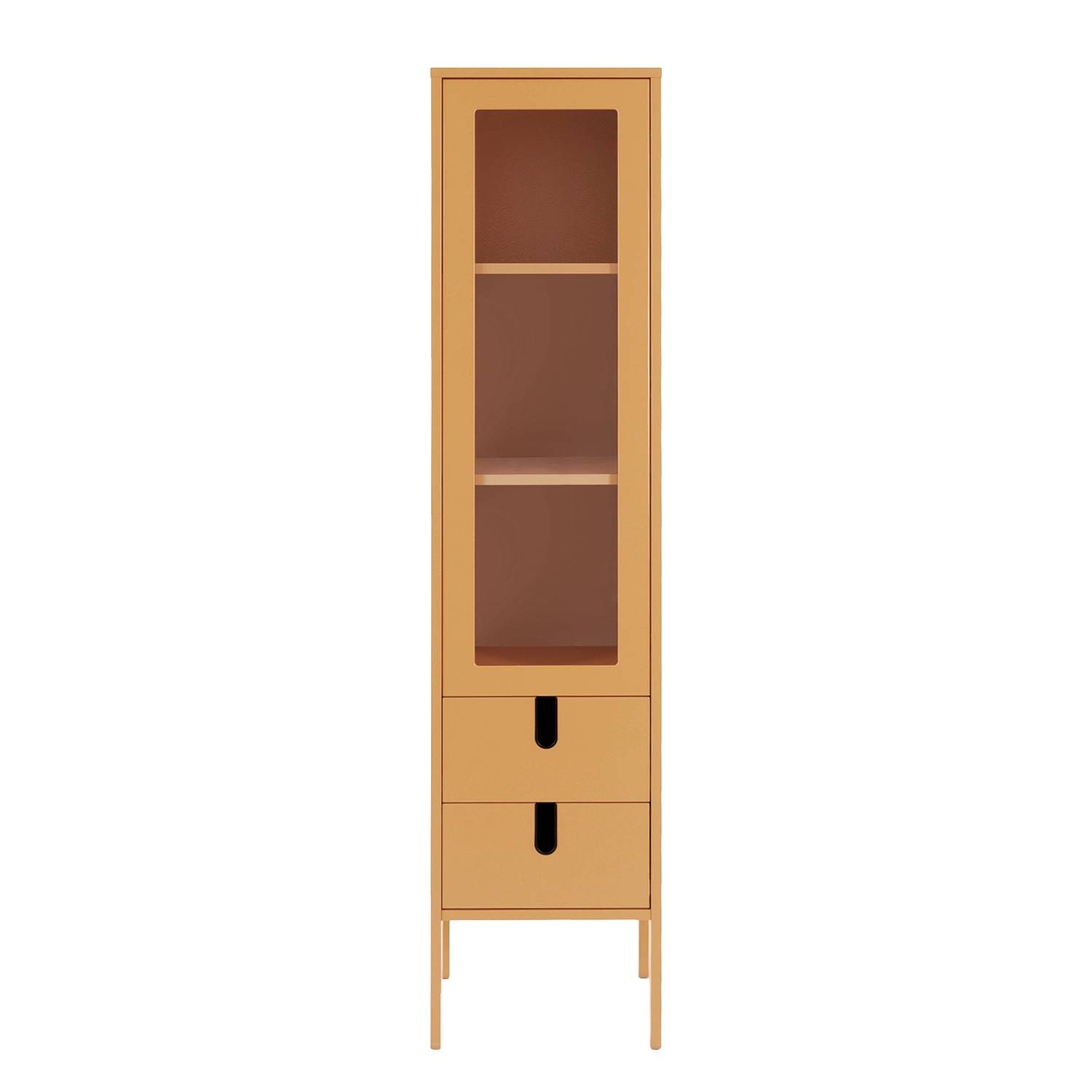 Standvitrine UNO - Gelb