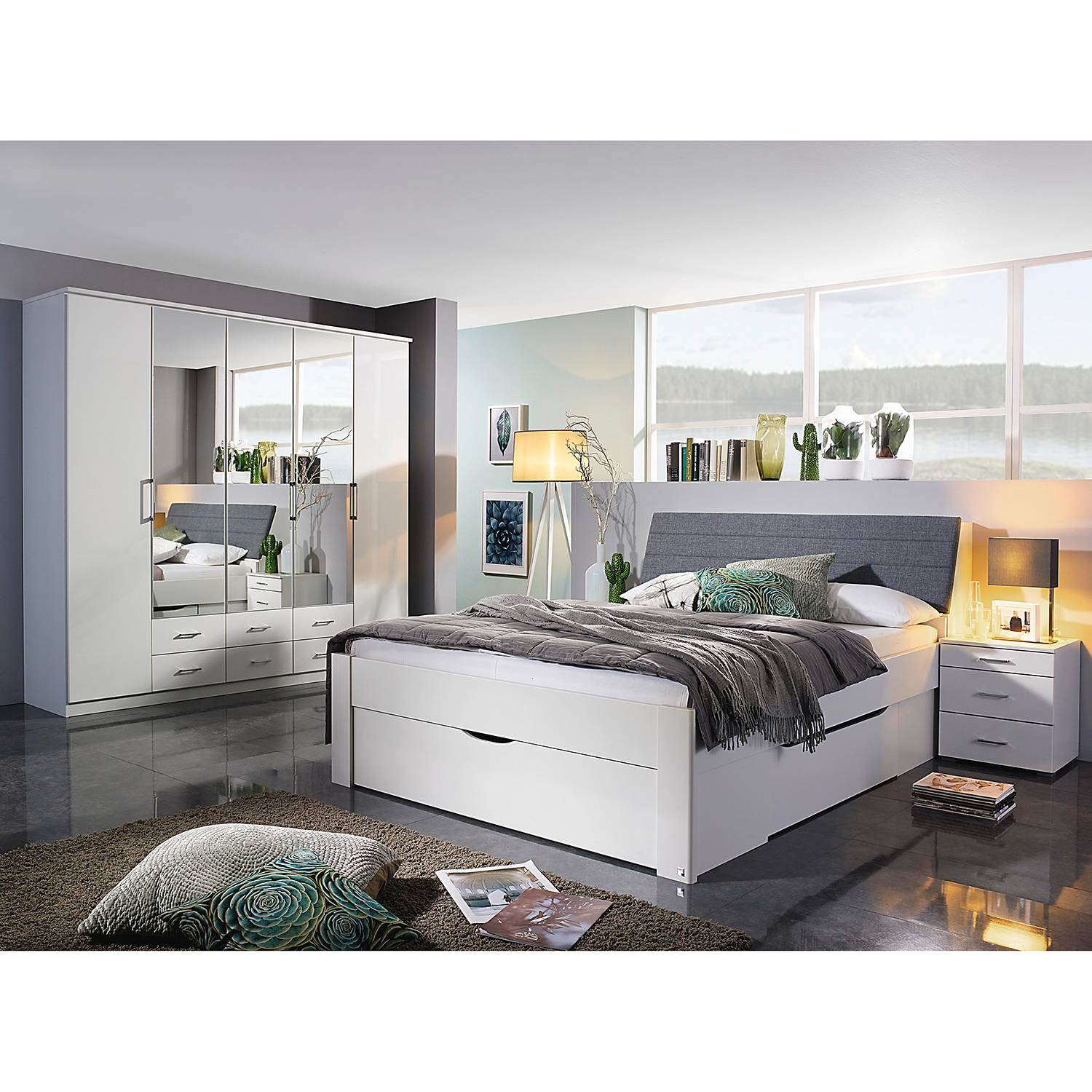 home24 Rauch Pack´s Kopfteil Scala III 180x200 cm Spanplatte Alpinweiß