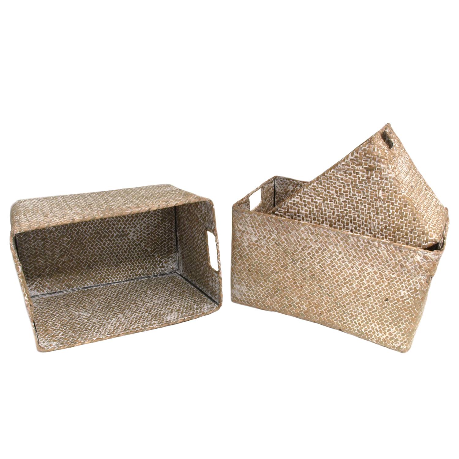 Manden Wieda Set Van 3 Flechtwaren Mueller flechtwaren mueller kopen in de aanbieding