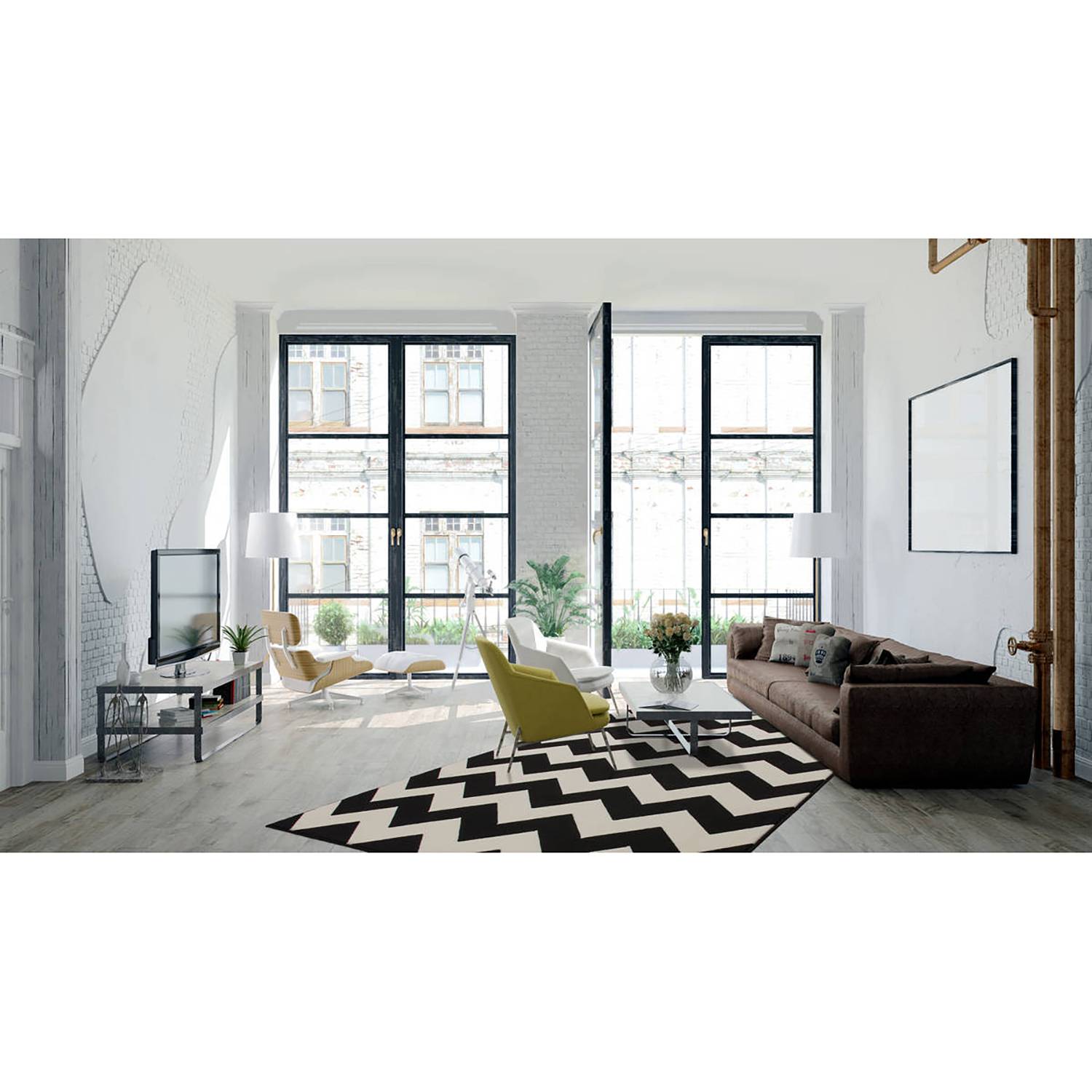 Laagpolig Vloerkleed Zig Carpet Kayoom kayoom kopen in de aanbieding