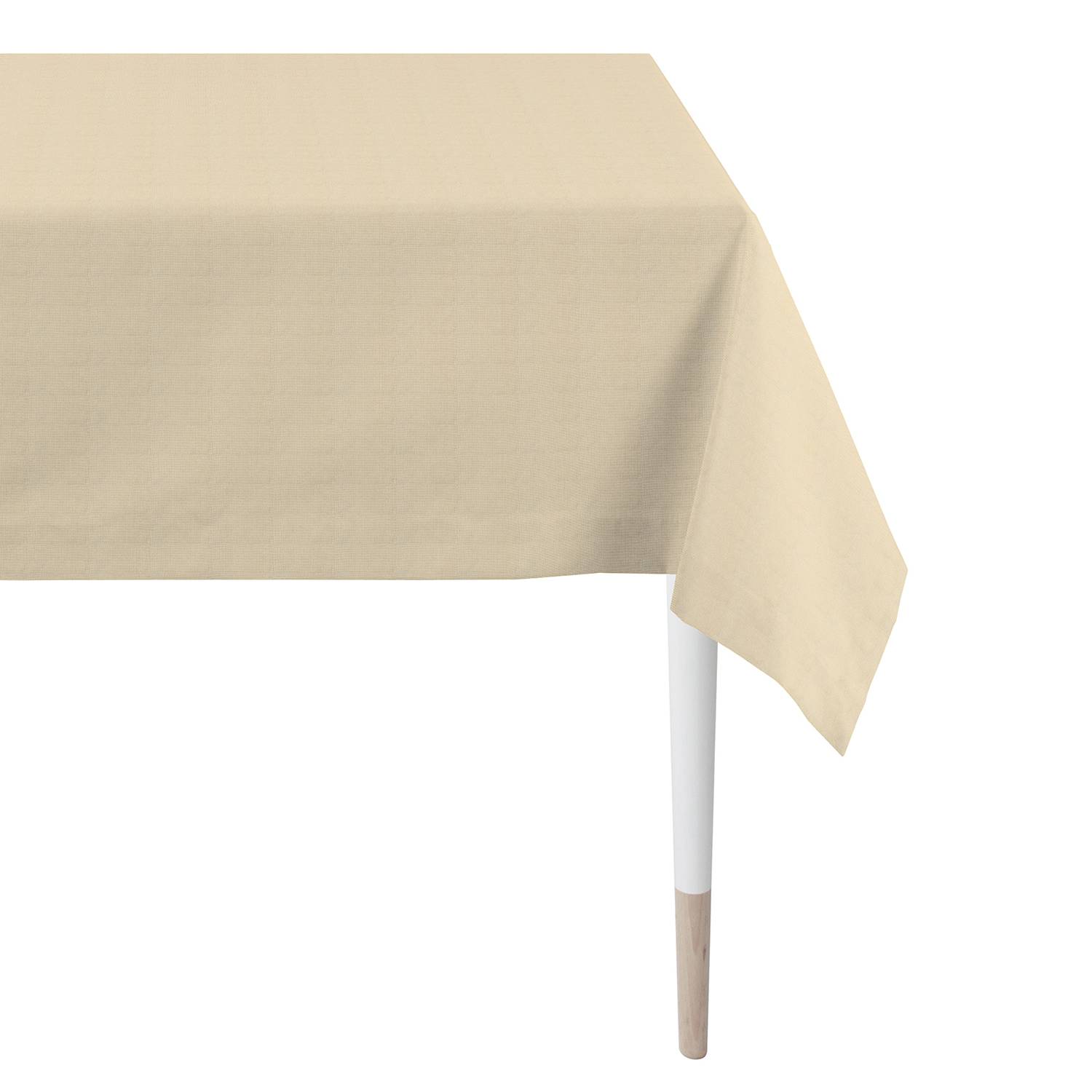 home24 Apelt Tischdecke Adrar Warmes Beige Webstoff 100x100 cm (BxT)
