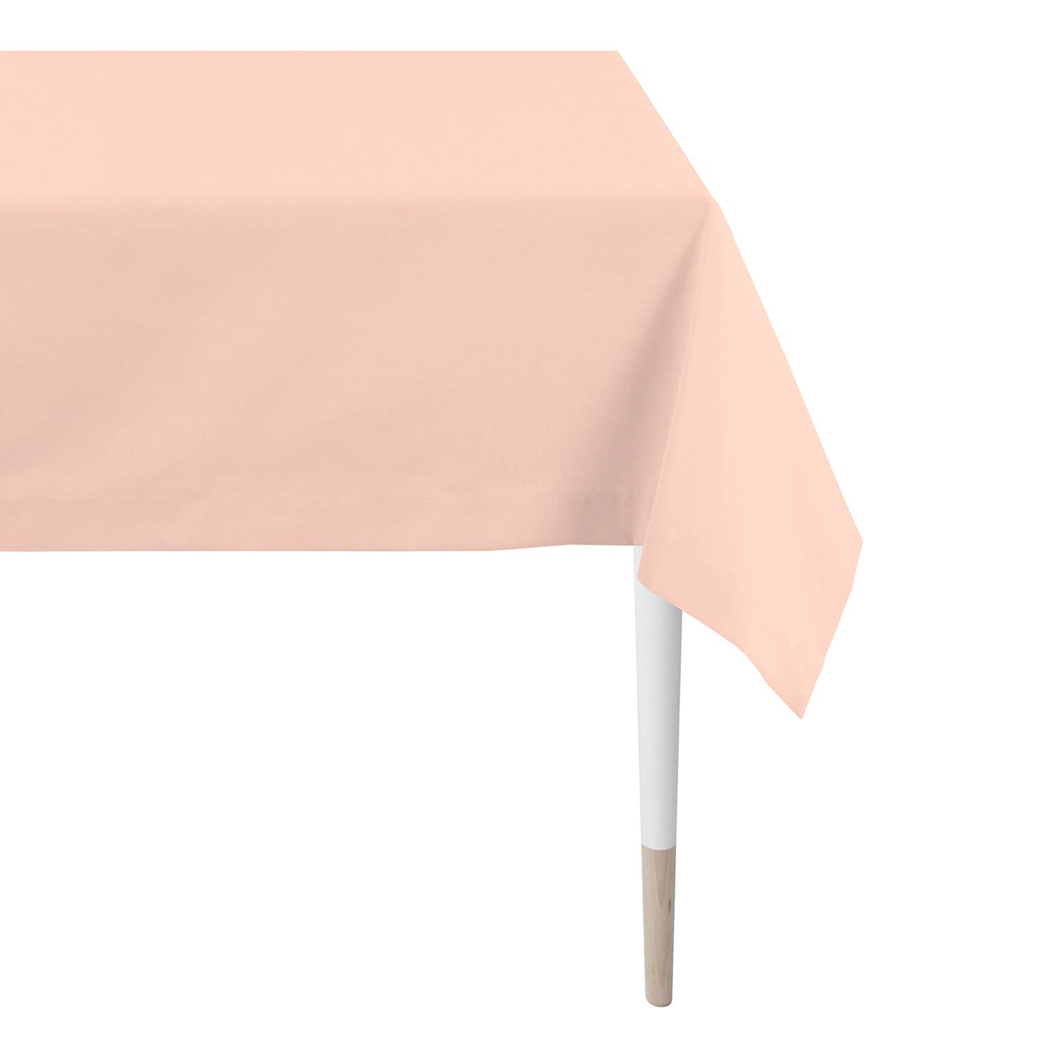 home24 Apelt Tischdecke Kyogle I Pastellapricot Webstoff 130x170 cm (BxT)