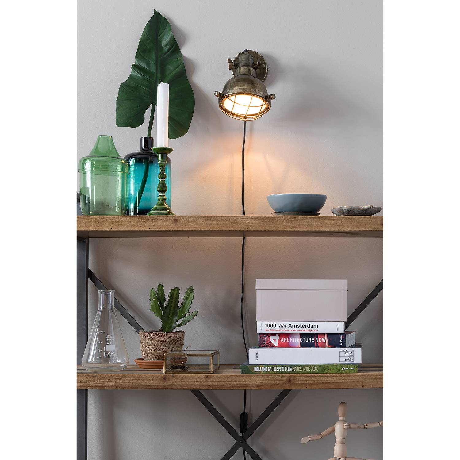 Wandlamp Evan Ii Red Living red living kopen in de aanbieding