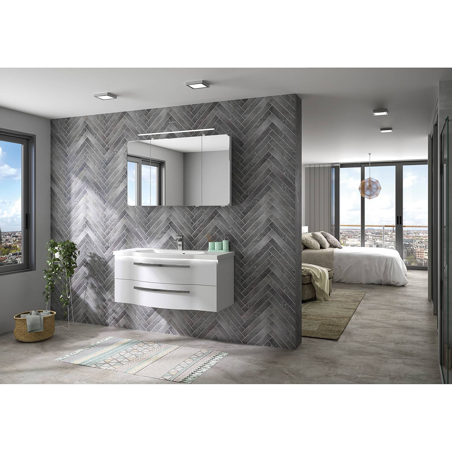 Salle de bain Fokus 4005 VI (2 élém.)