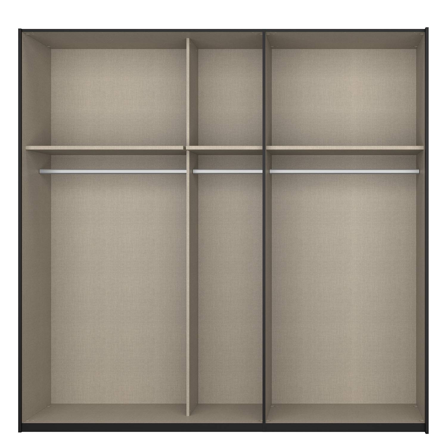 Schwebetuerenschrank SKOEP X - Schwarz