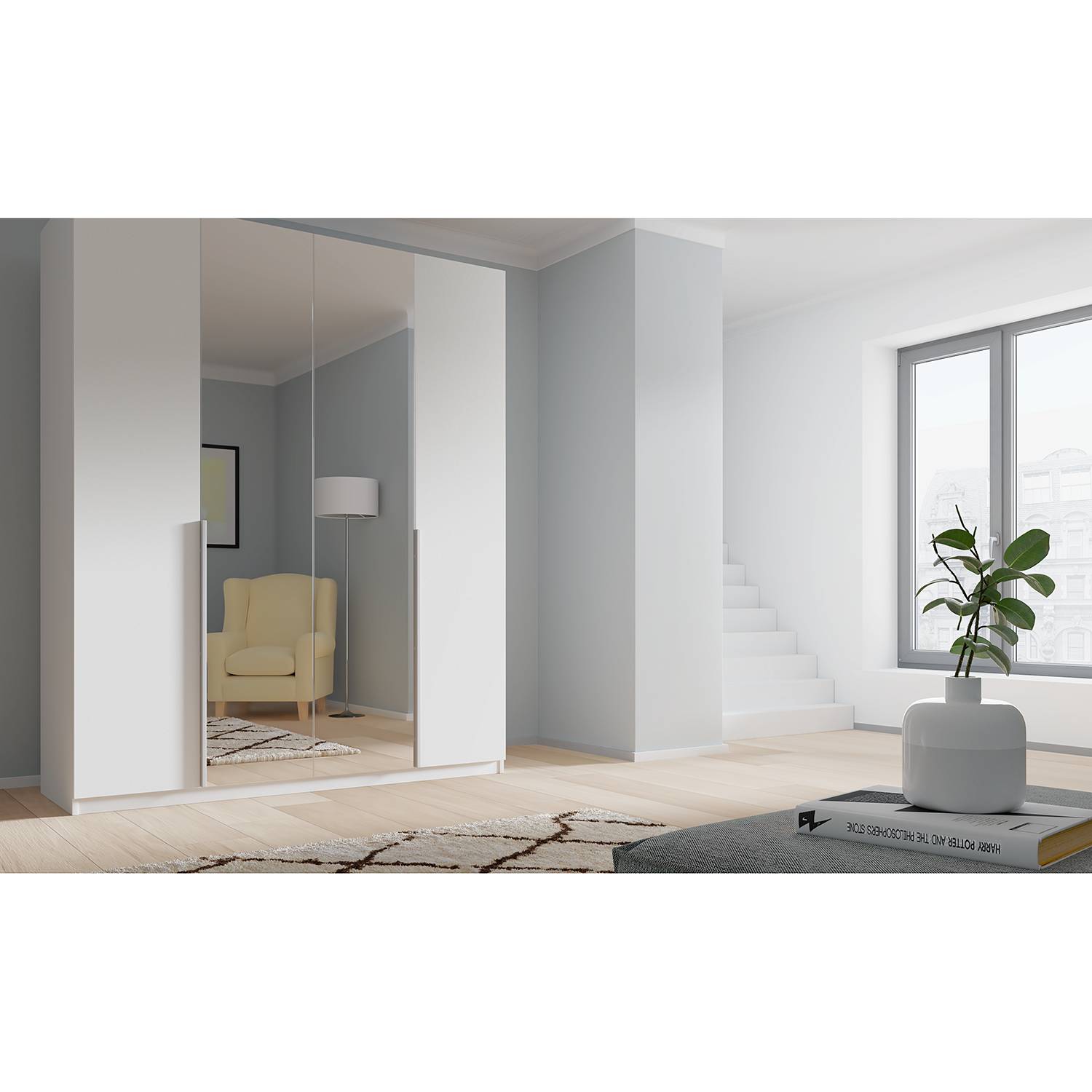 Armoire SKOEP glass alu reflect