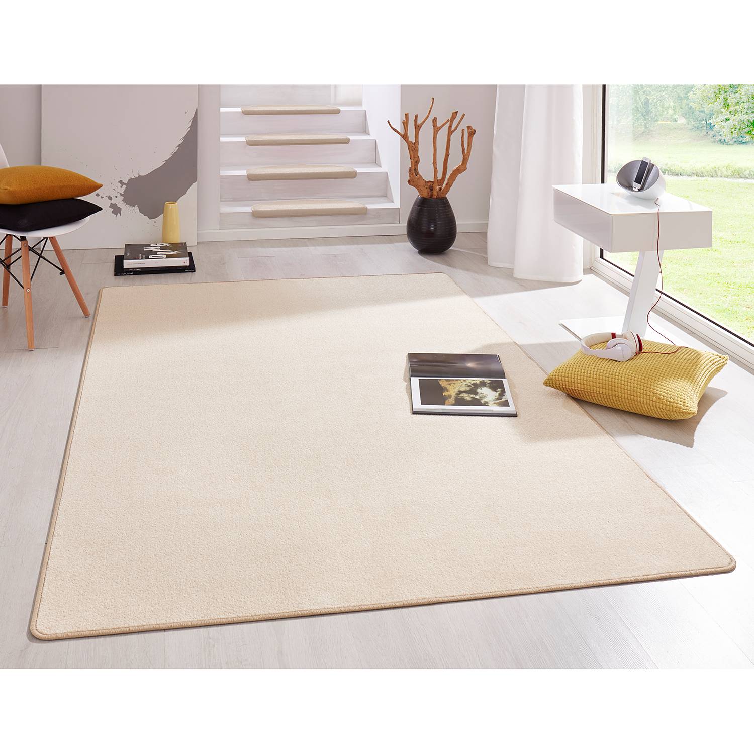 home24 Hanse Home Kurzflorteppich Fancy Magnolia Rechteckig 160x240 cm (BxT) Webstoff
