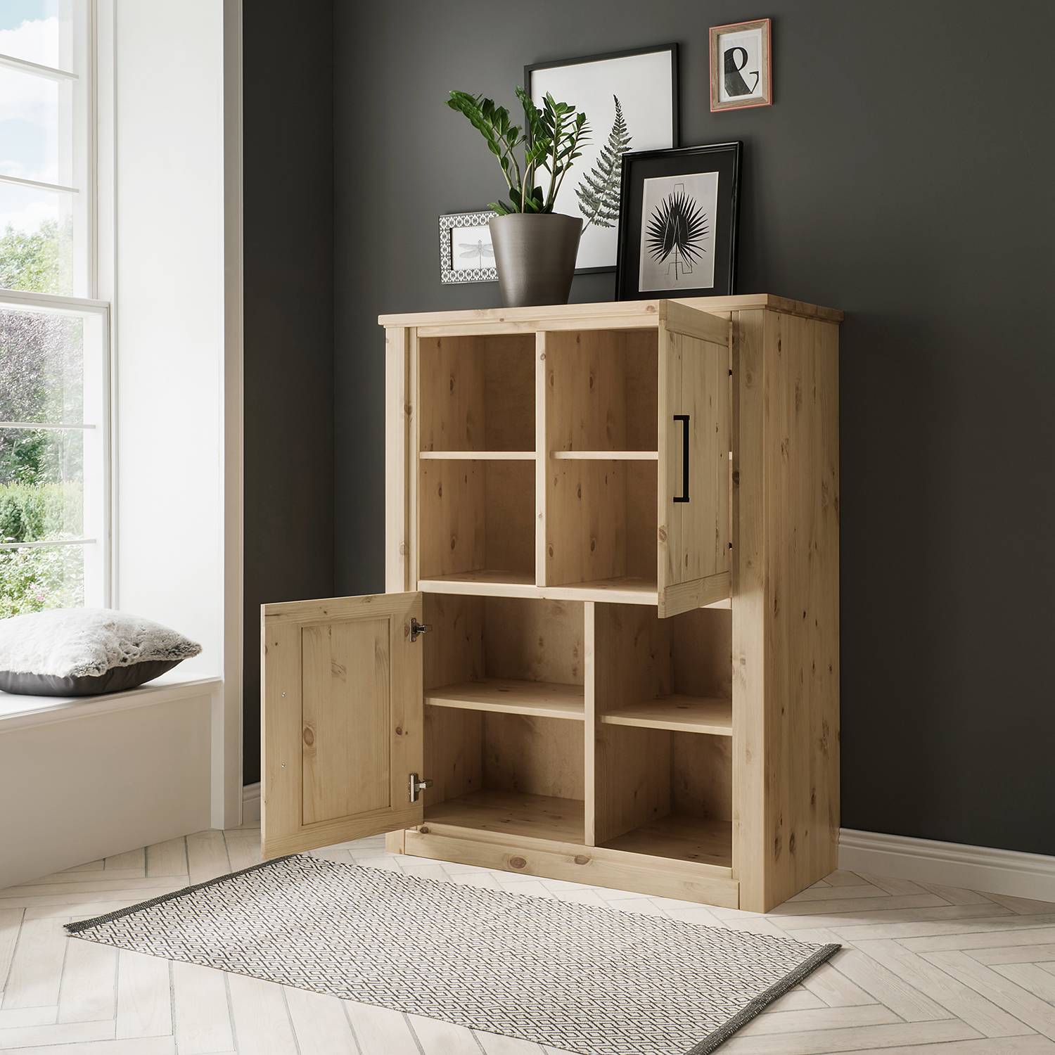 Home24 Highboard Soyen I, Naturoo