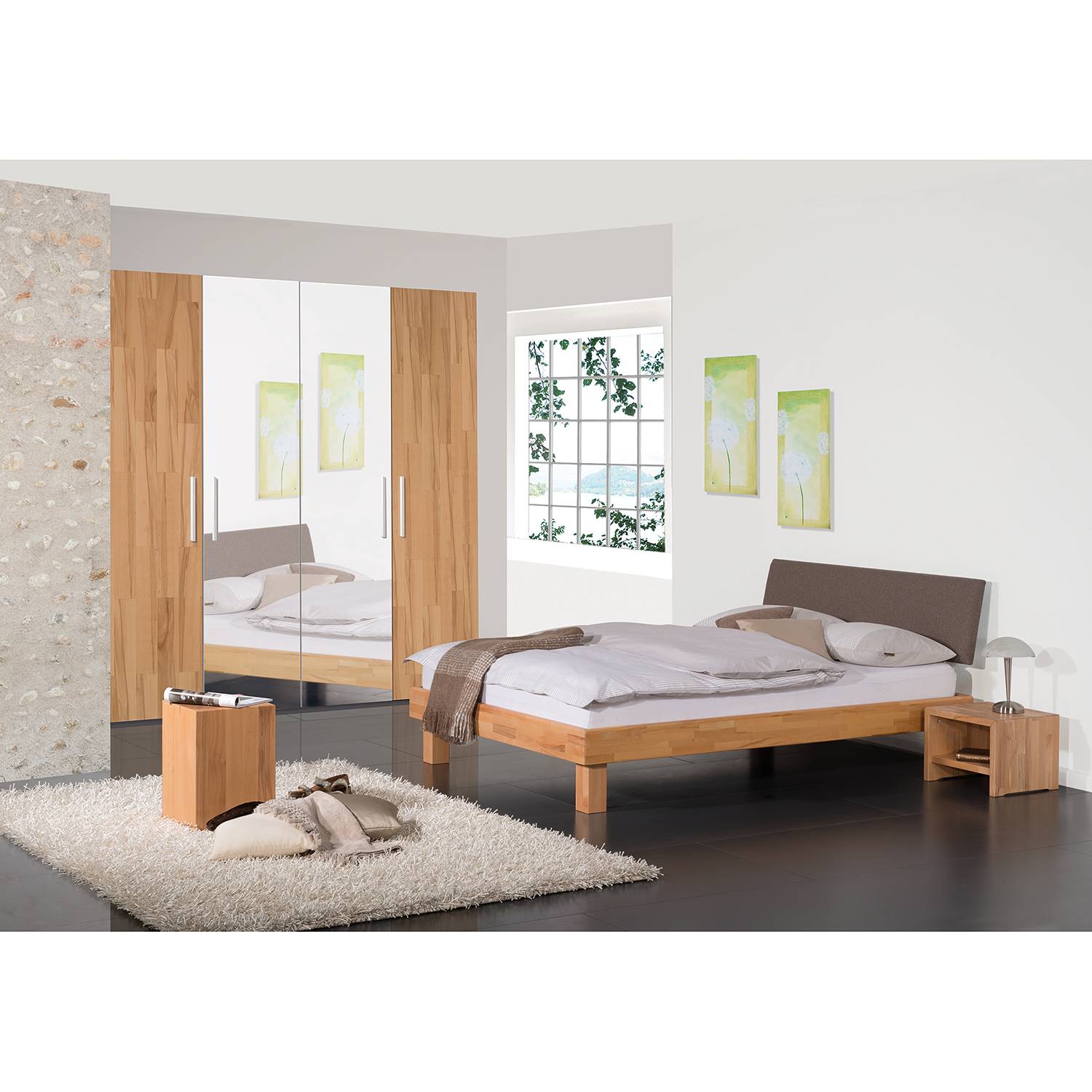 Home24 Houten bed Marseille, Neue Modular