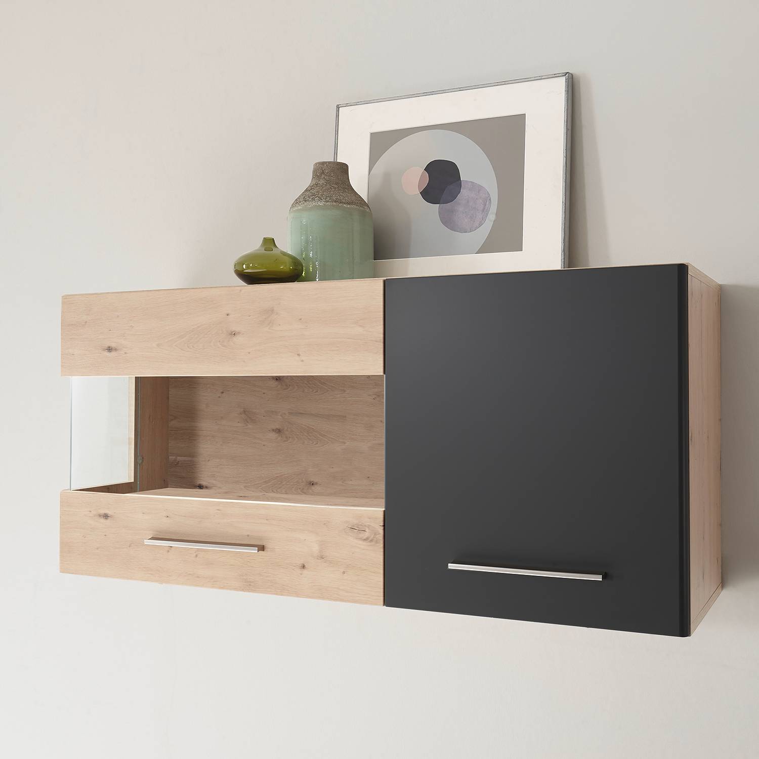 Wandvitrinekast Boonah Loftscape loftscape kopen in de aanbieding Wandvitrinekast Boonah Loftscape loftscape kopen in de aanbieding