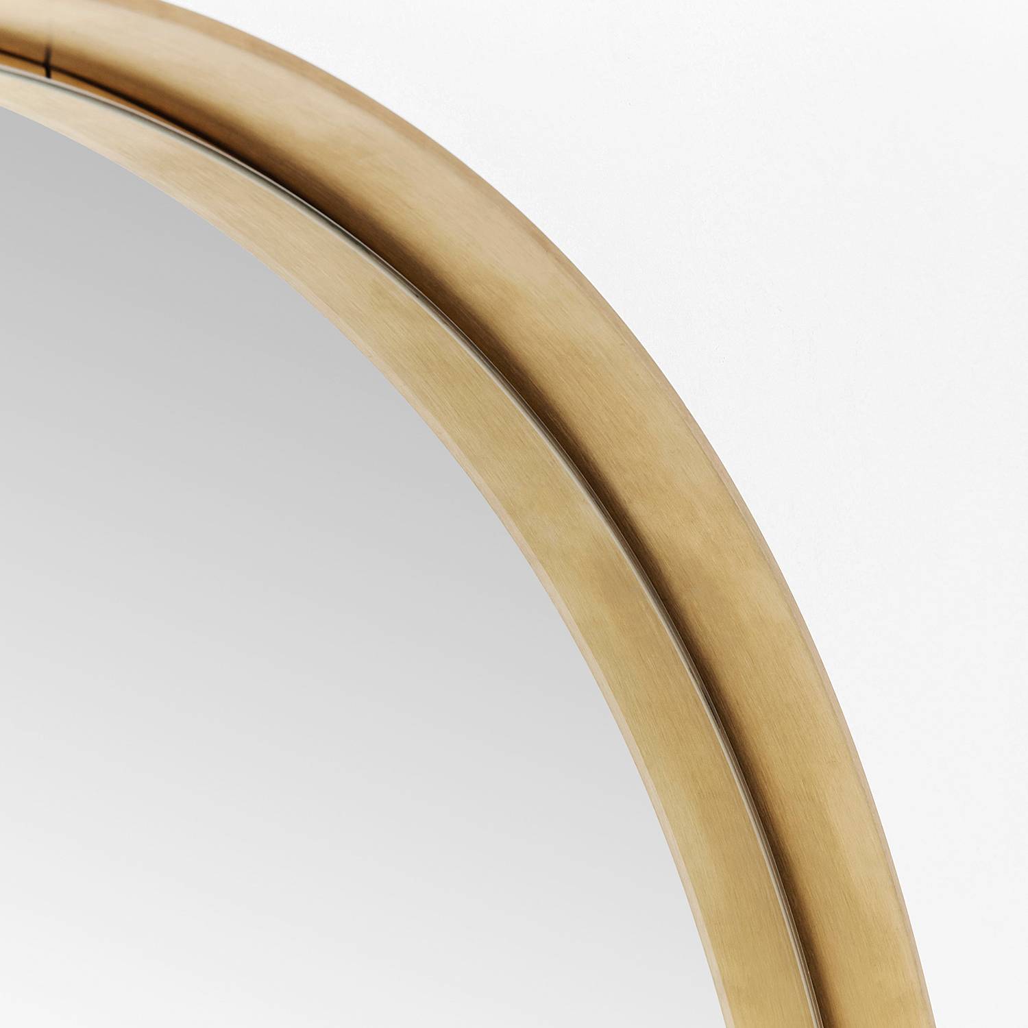 Miroir sur pied Curve 170x40cm laiton Kare Design | Leroy Merlin