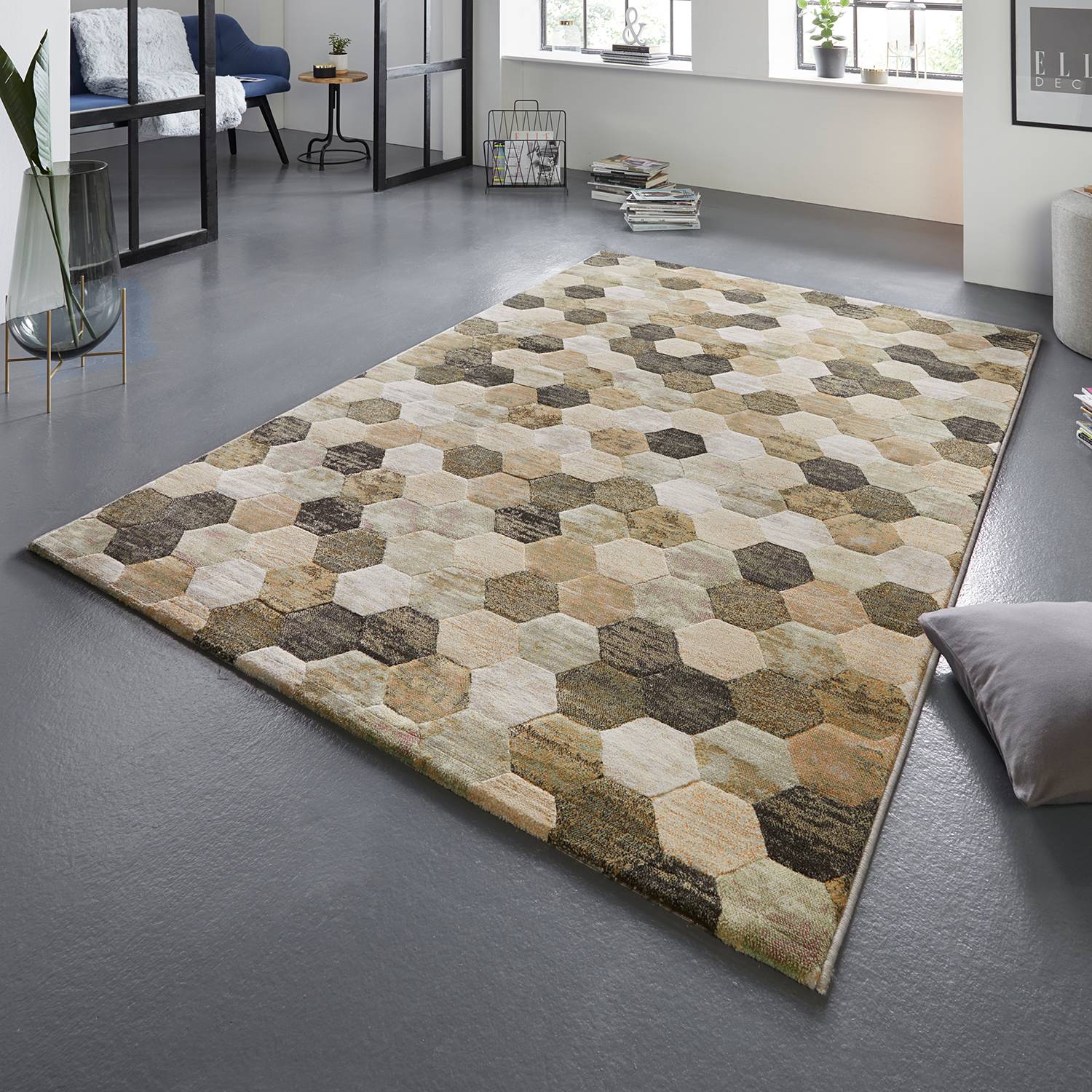 Laagpolig Vloerkleed Manosque Elle Decor elle decor kopen in de aanbieding