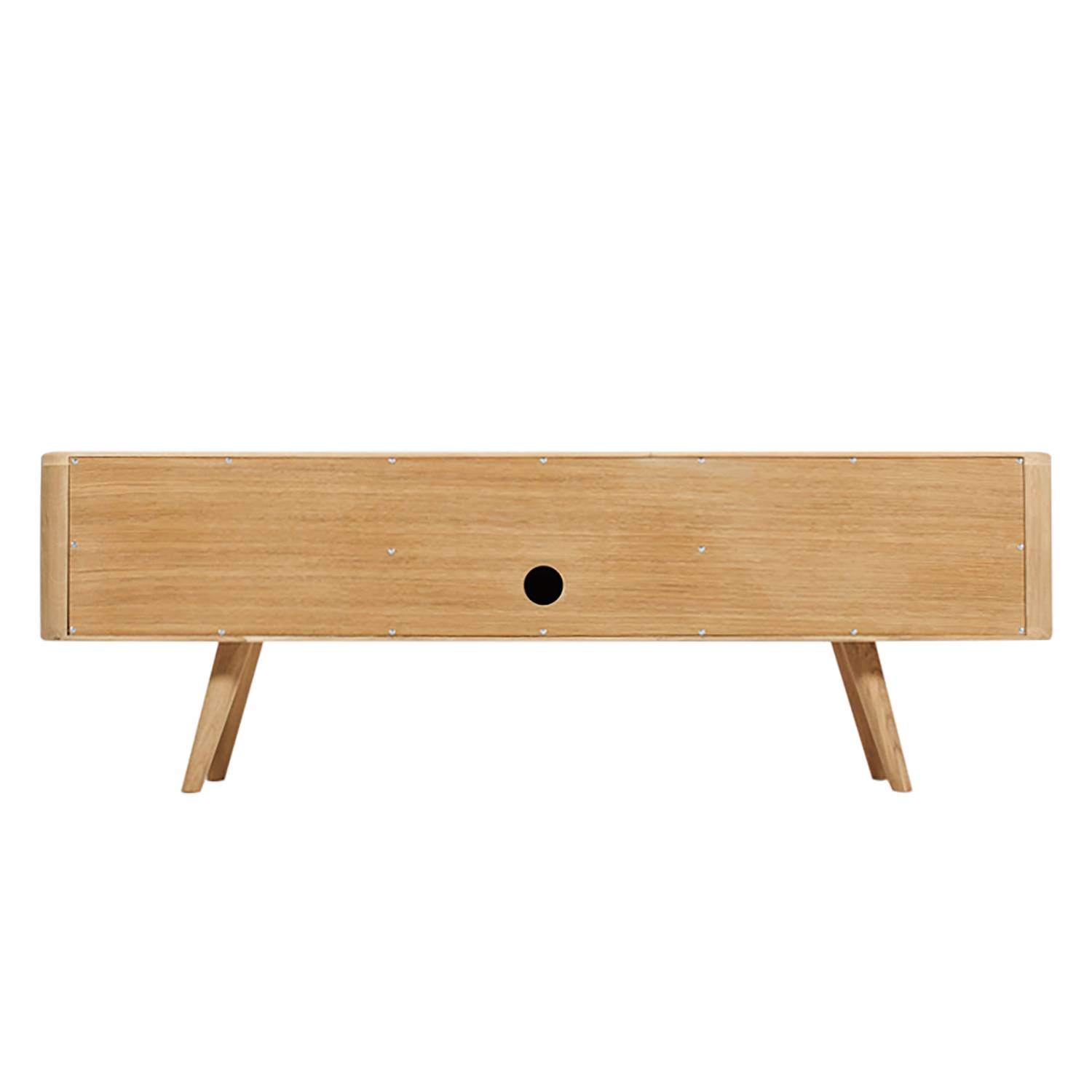 TV-Lowboard LOCA V - Weiß / Wildeiche