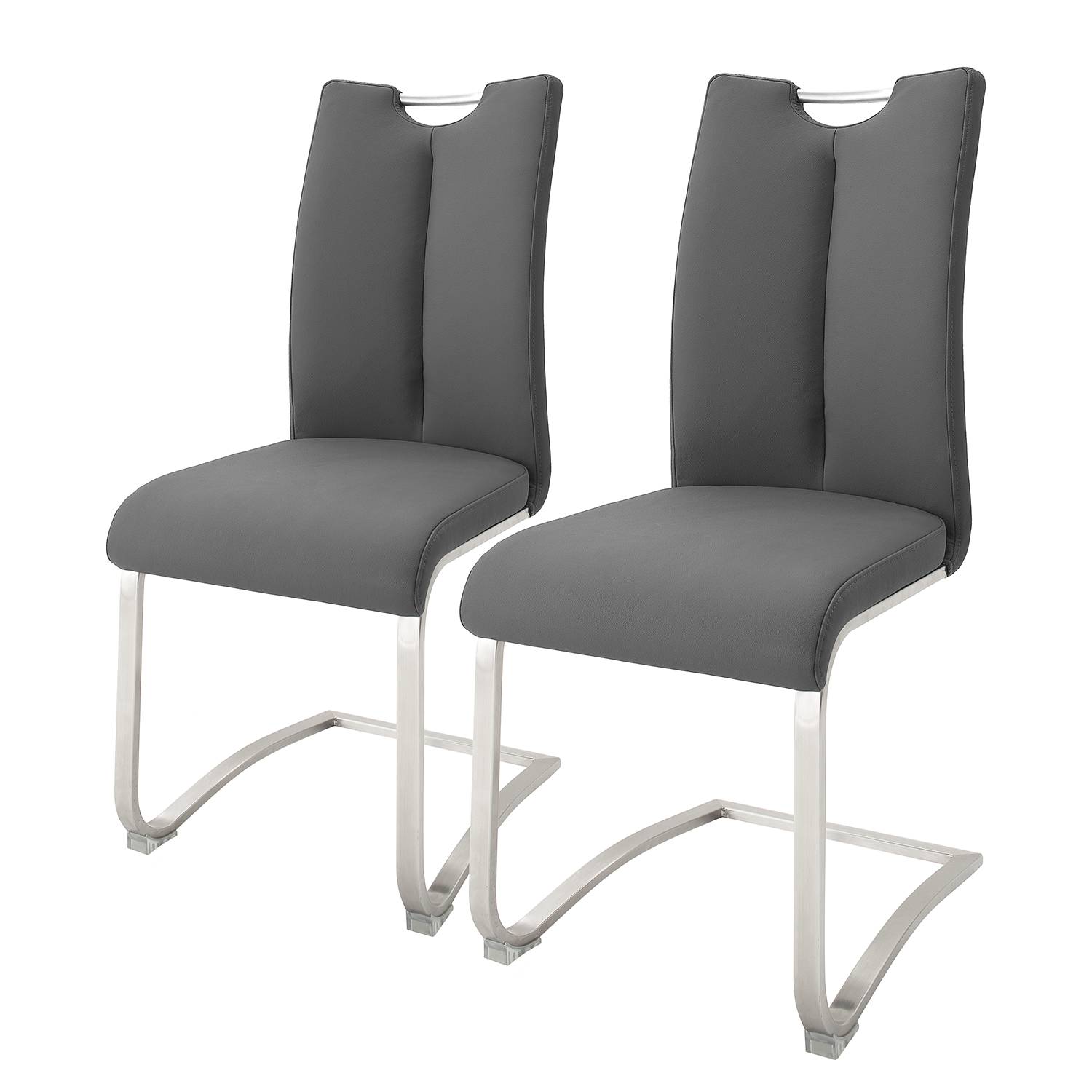 Chaises cantilever Ratos (lot de 2)
